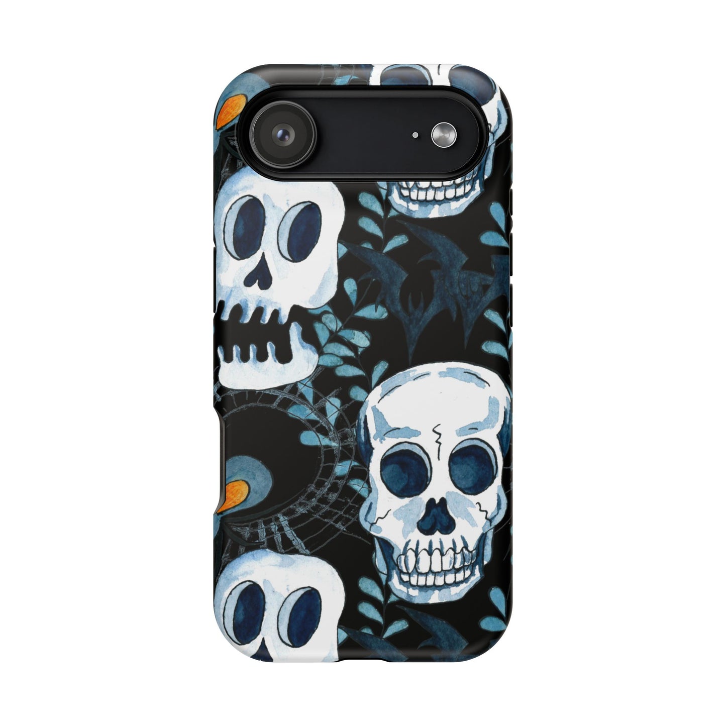 Phone Case - Skull Magnetic Impact-Resistant Case - Halloween - FREE Shipping for Iphone