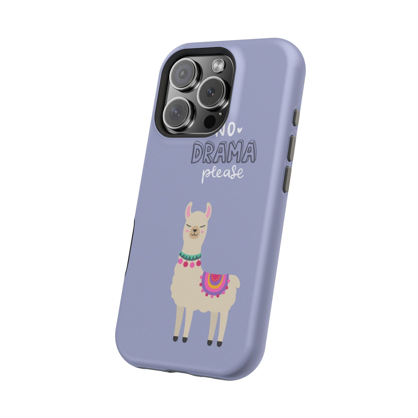 Cute Llama - No Drama MAGNETIC Tough Phone Case
