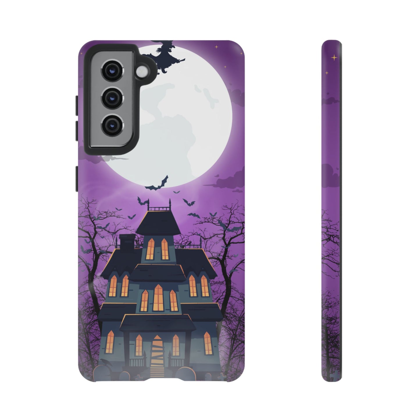 Halloween Haunted, Spooky House, Witchy Vibe Phone Case for Samsung