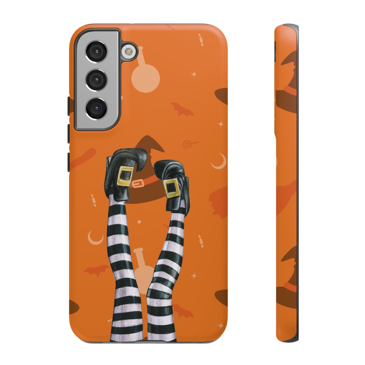 Halloween Phone Case, Spooky Design, Witch Legs for Samsung