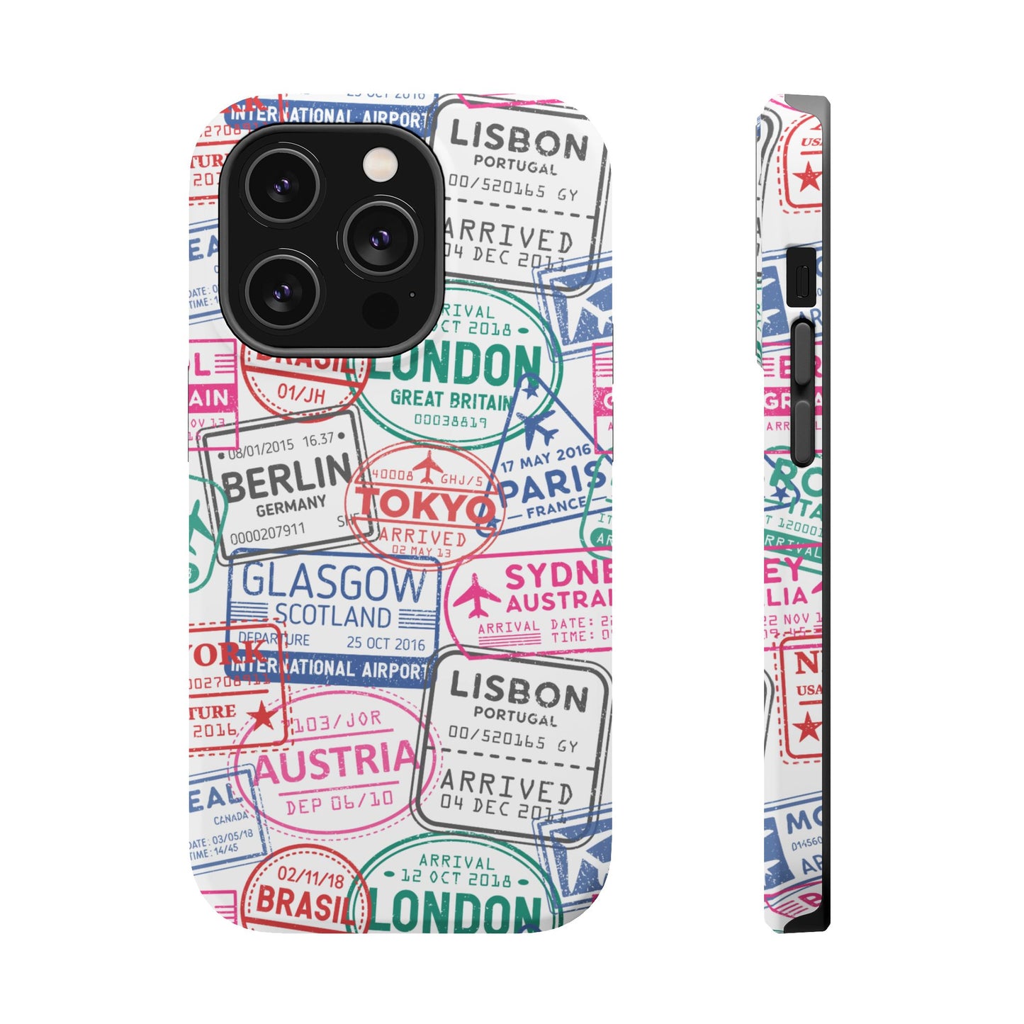 Travel-Inspired, Passport, Travelers, Adventure Stamp, Unique MAGNETIC Phone Case