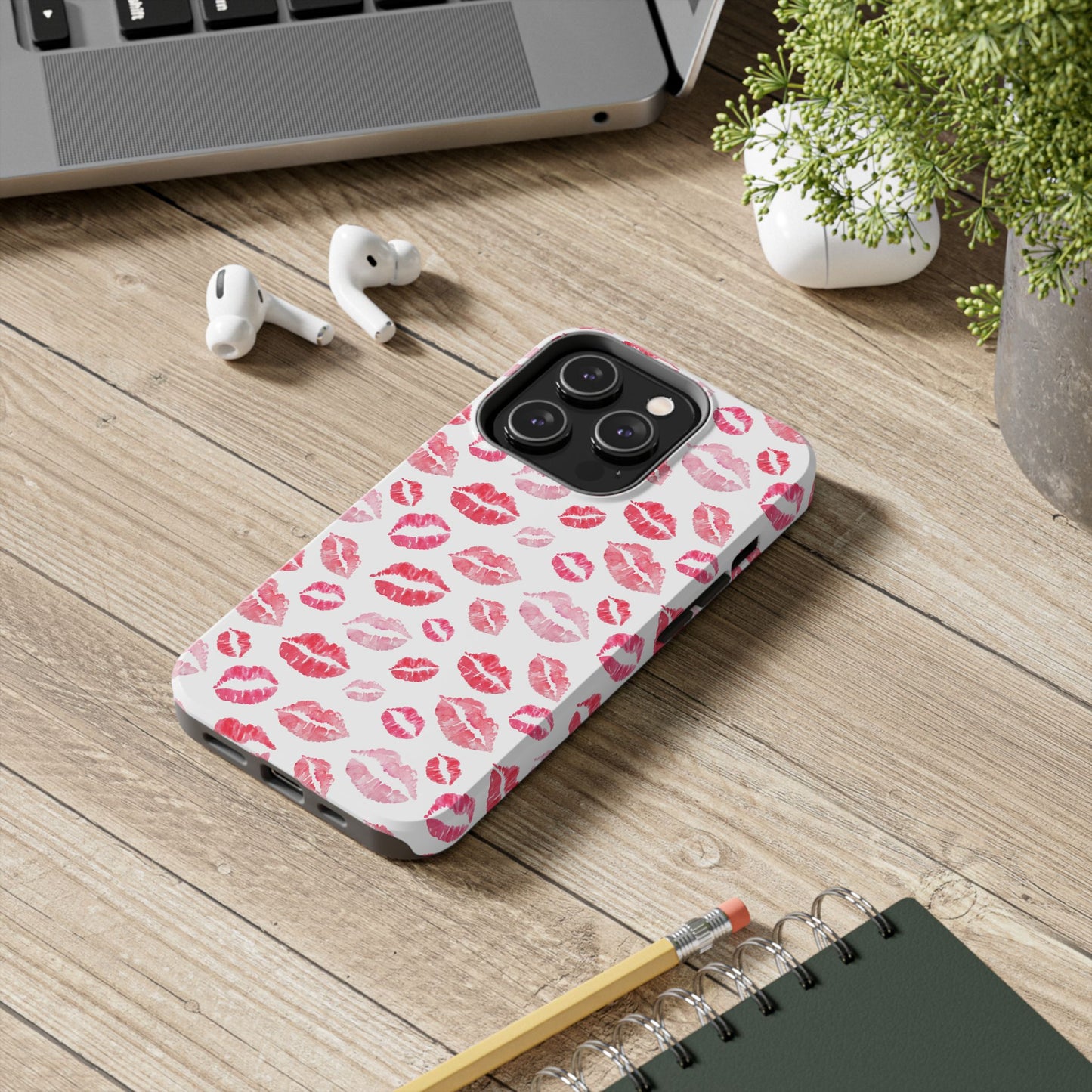 Kiss Pattern Tough Phone Cases, Cute, Unique for Iphone