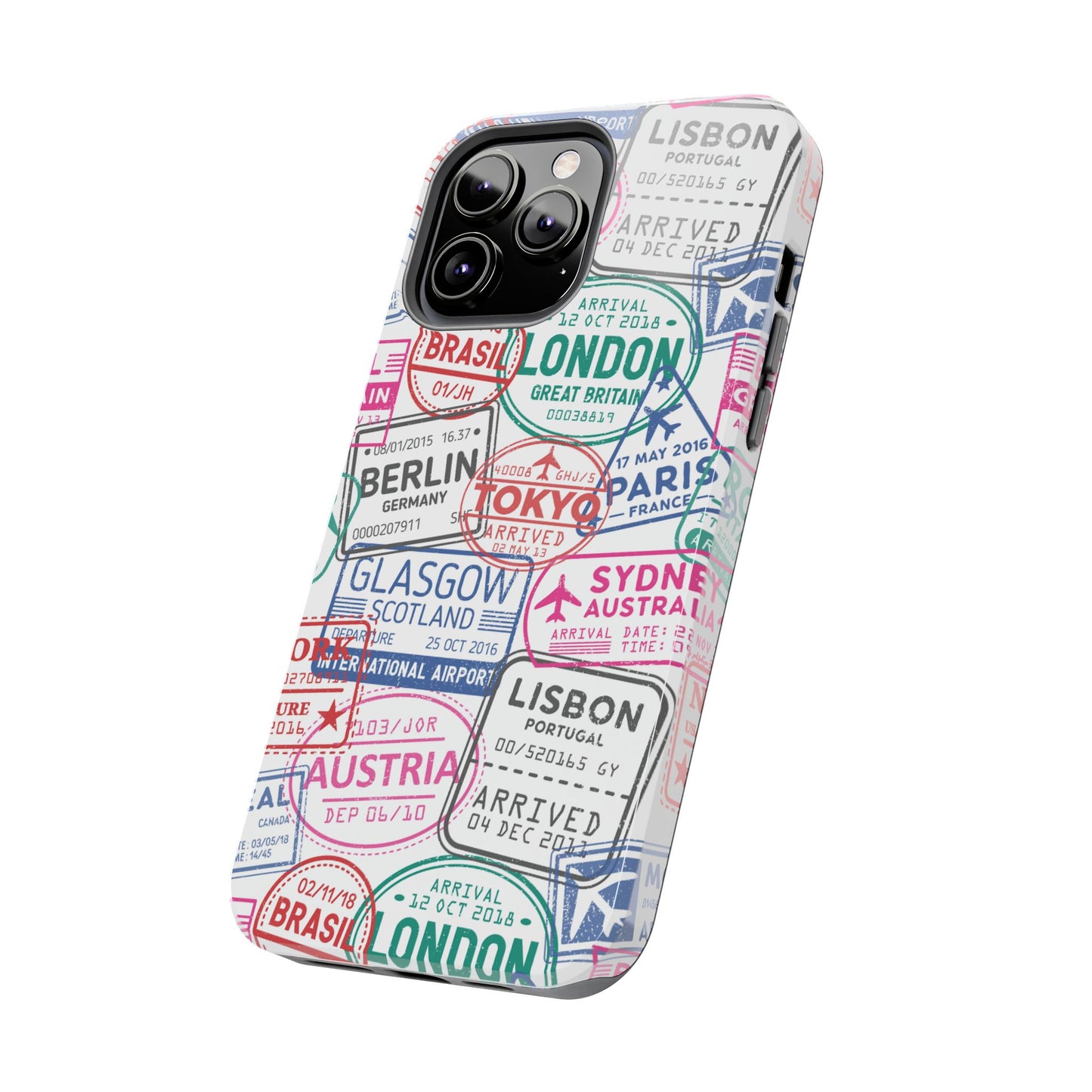 Travel-Inspired, Passport, Travelers, Adventure Stamp, Unique Phone Case