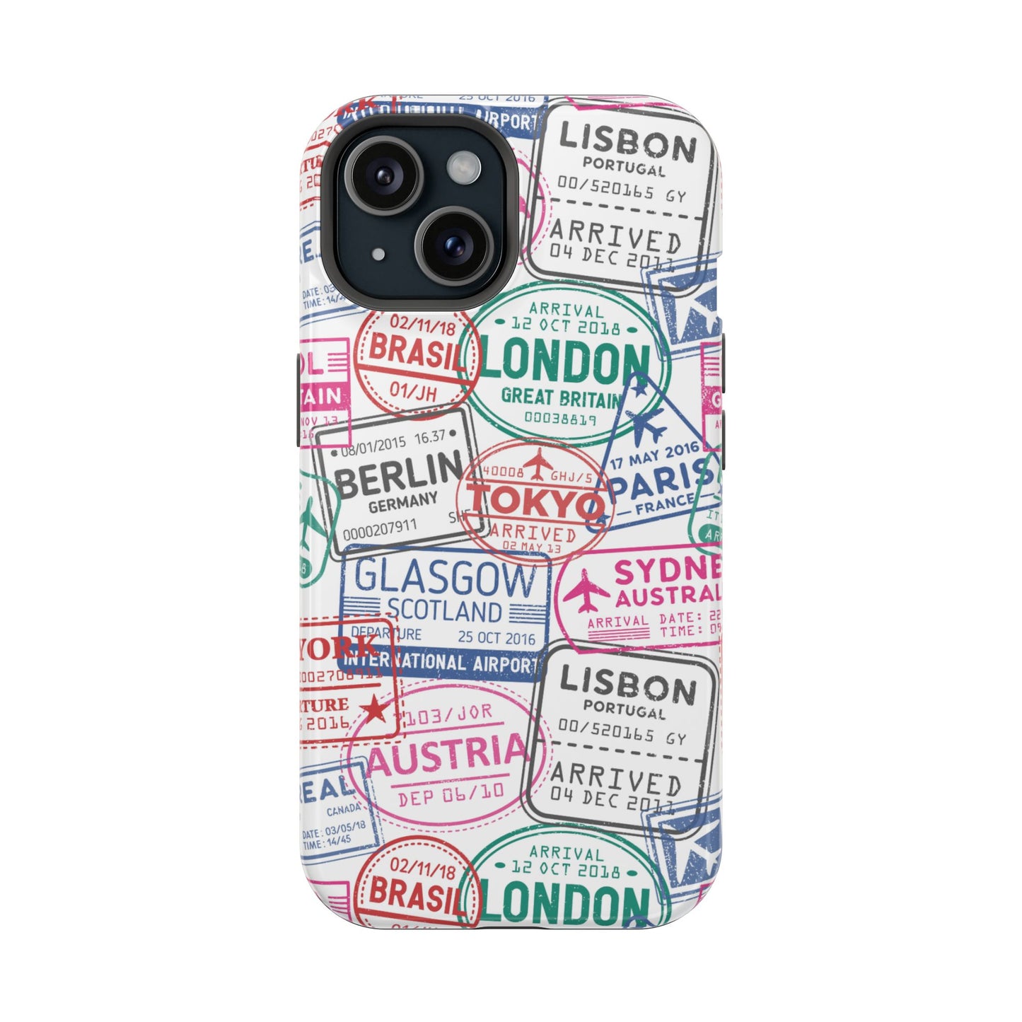 Travel-Inspired, Passport, Travelers, Adventure Stamp, Unique MAGNETIC Phone Case