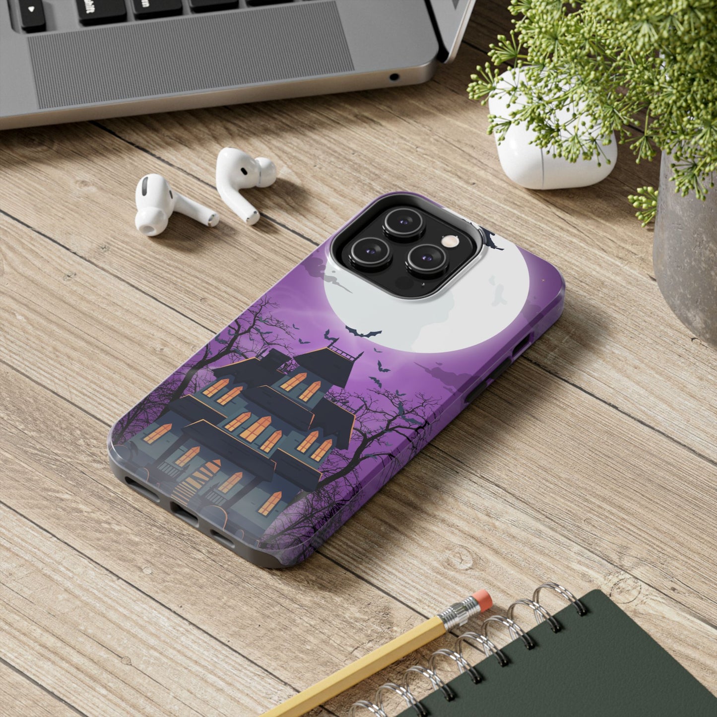 Halloween Haunted, Spooky House, Witchy Vibe Phone Case for Iphone