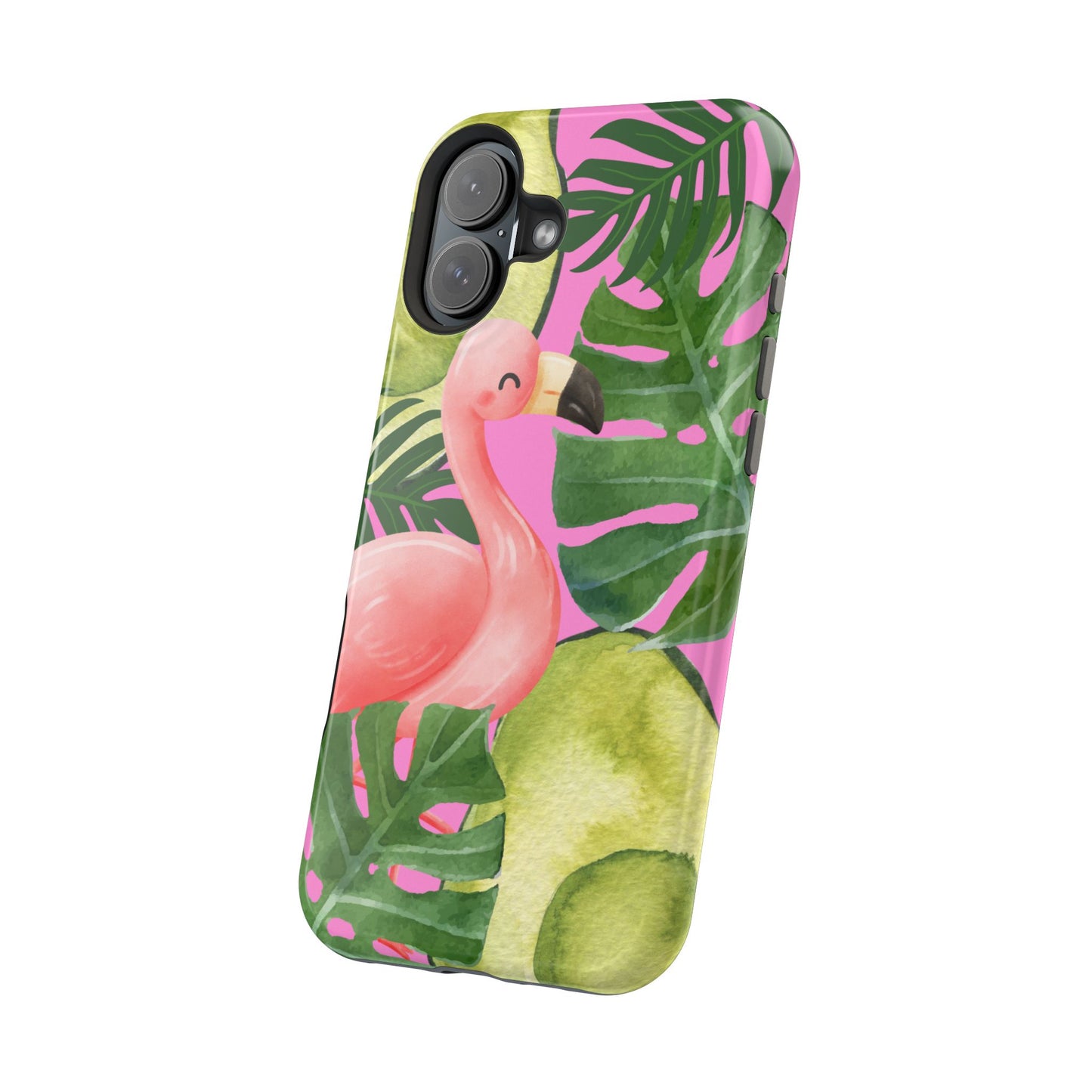 Tropical Flamingo, Cute, Summer Vibes MAGNETIC Tough Phone Case