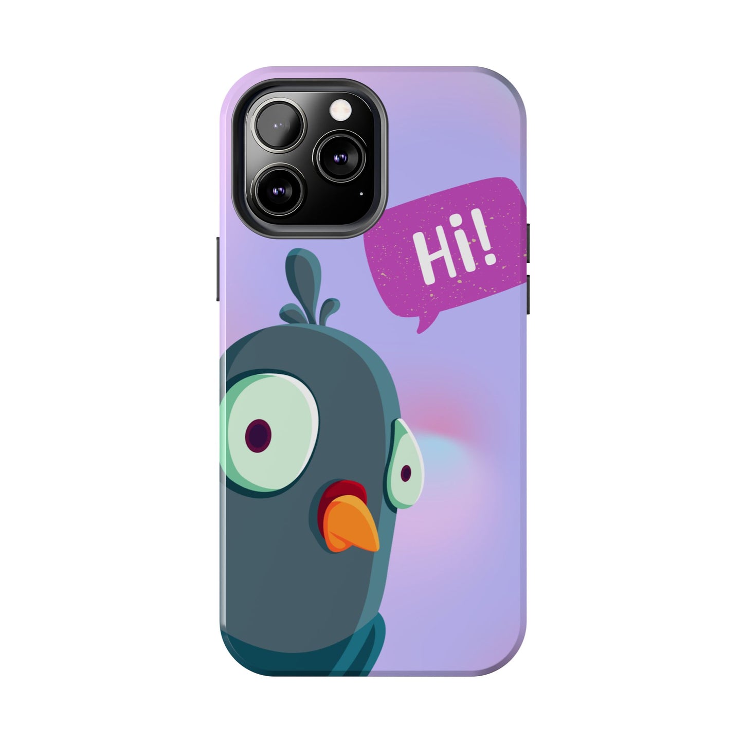 Colorful Cartoon Bird Tough Phone Case - Say Hi!