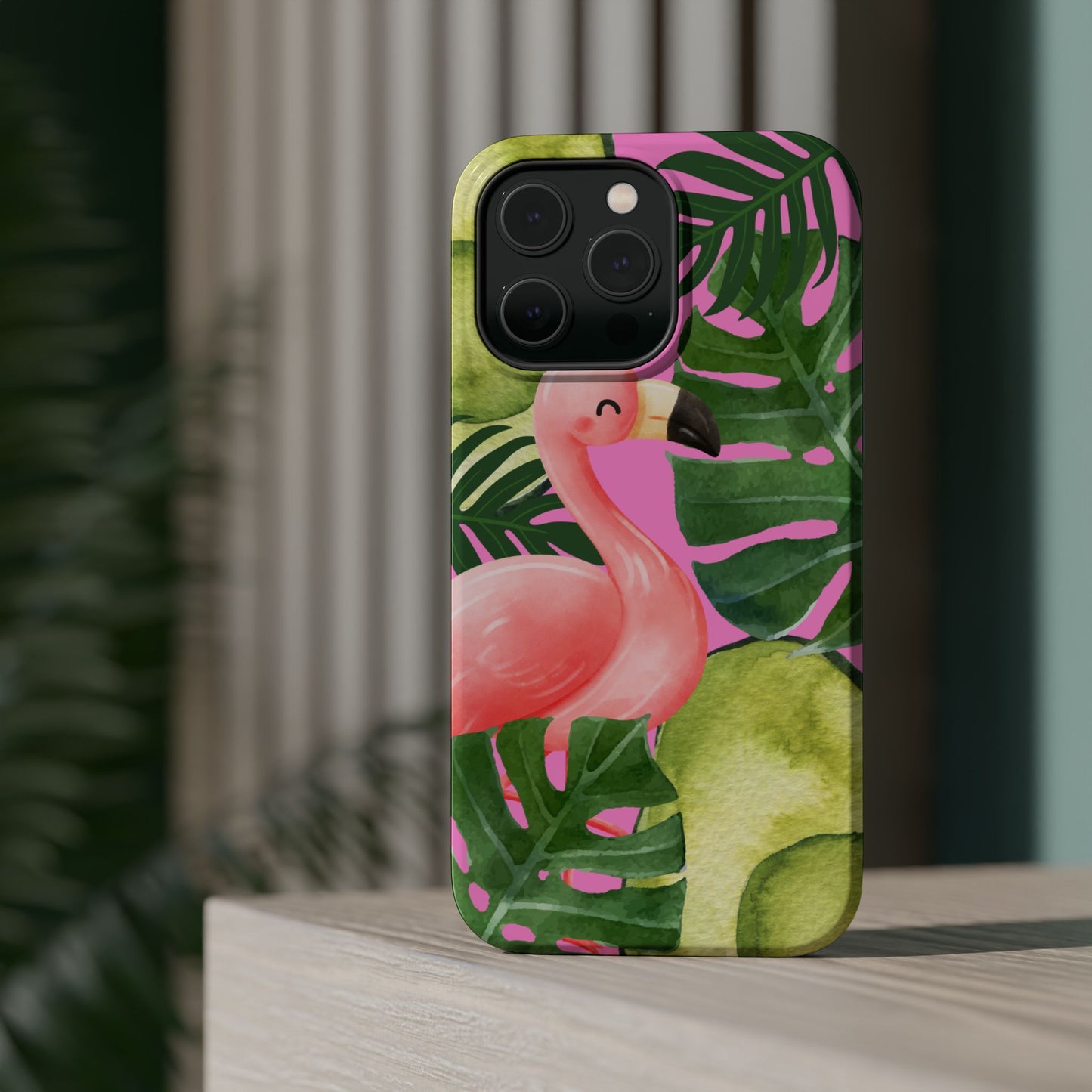 Tropical Flamingo, Cute, Summer Vibes MAGNETIC Tough Phone Case