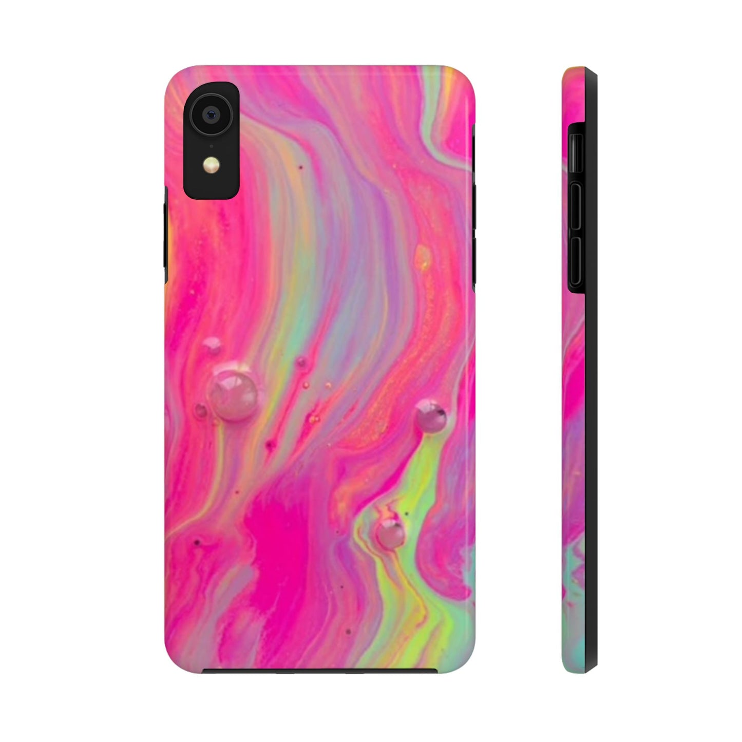 Colorful Swirl Futuristic Tough Phone Case, Stylish Durable Cover for Iphone