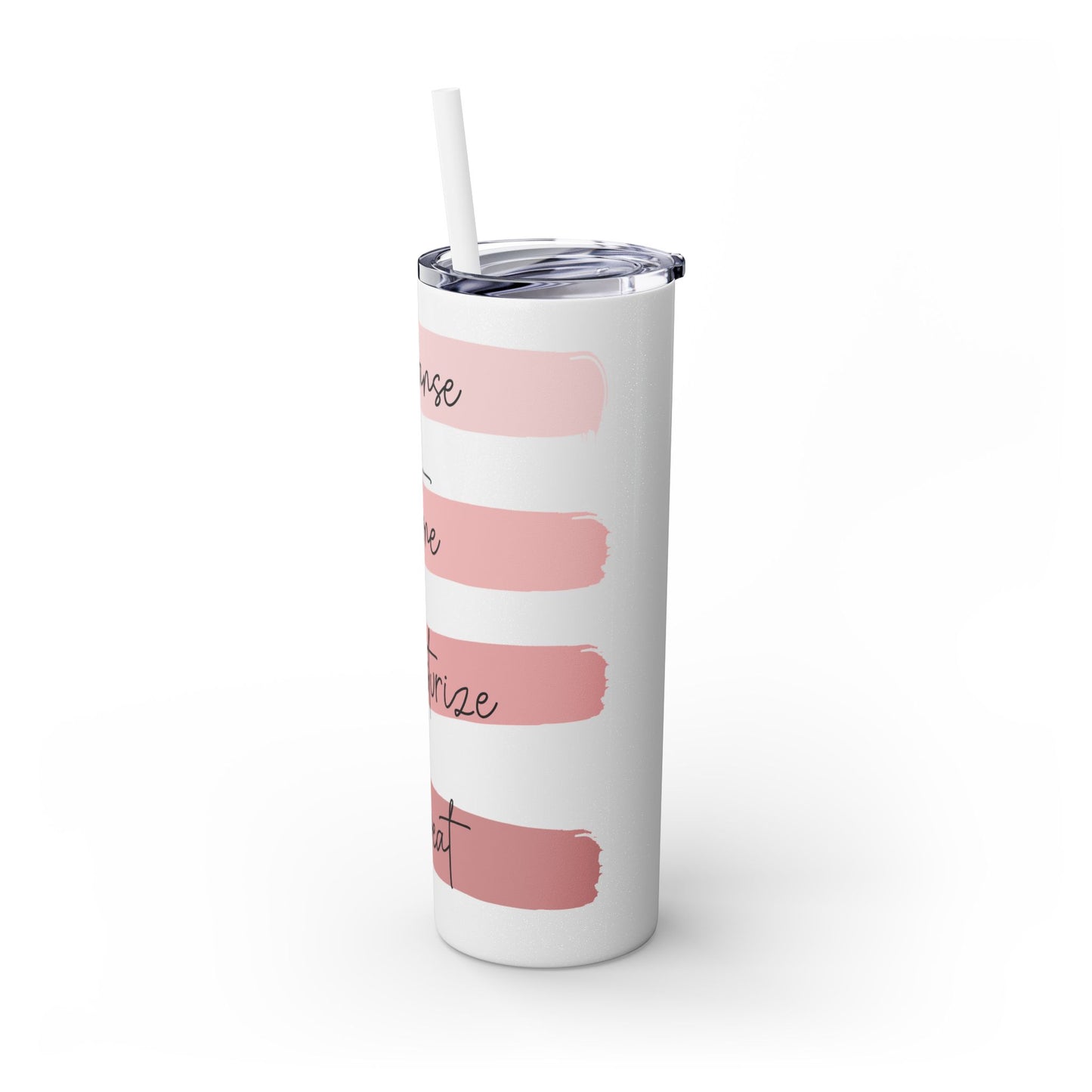 Stylish Esthetician Tumbler with Straw 20 oz - Cleanse, Tones, Moisturizes, Repeat