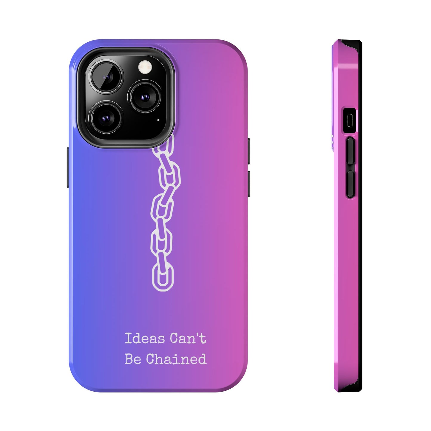 Inspirational, Motivational - Ideas Can't Be Chained Phone Cases