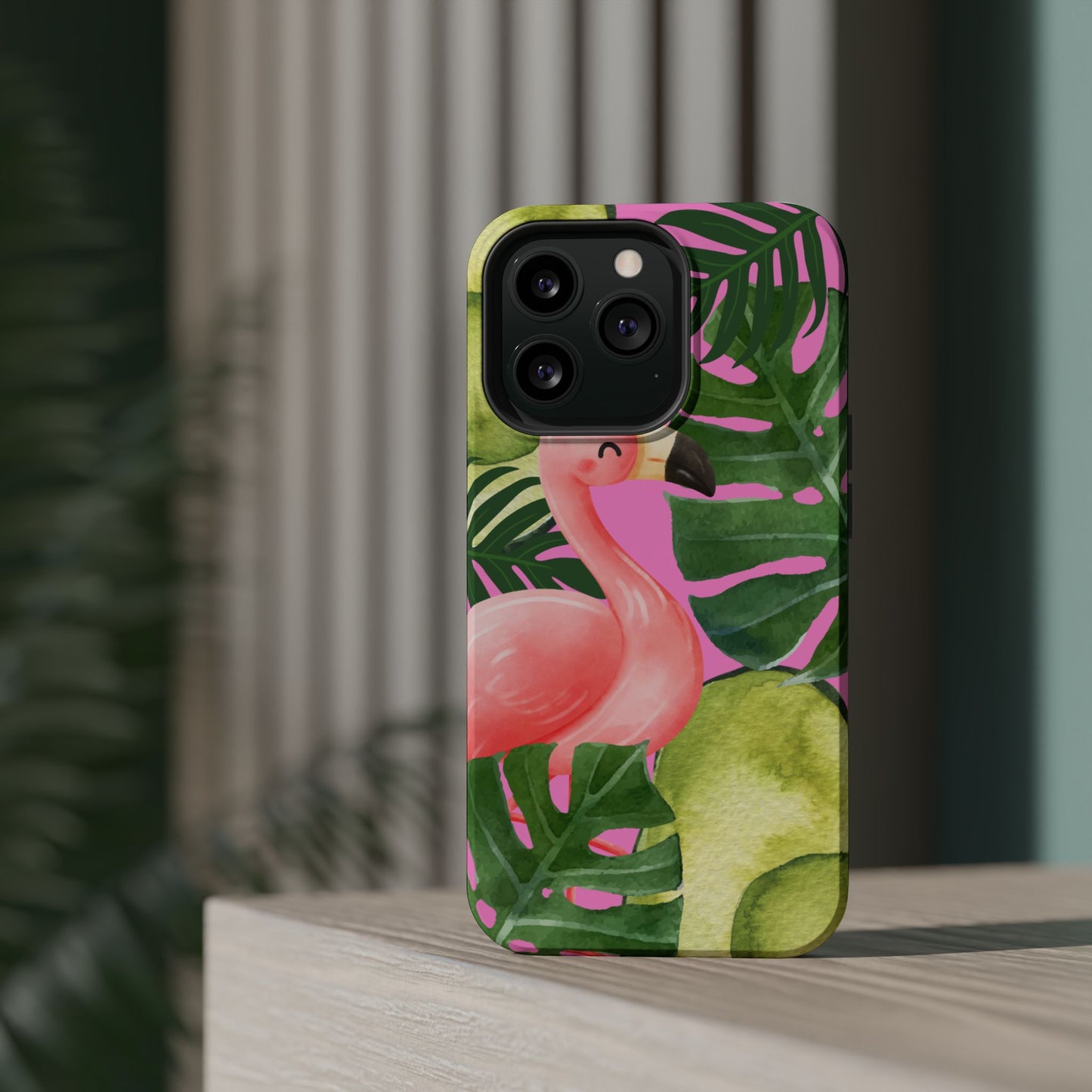 Tropical Flamingo, Cute, Summer Vibes MAGNETIC Tough Phone Case
