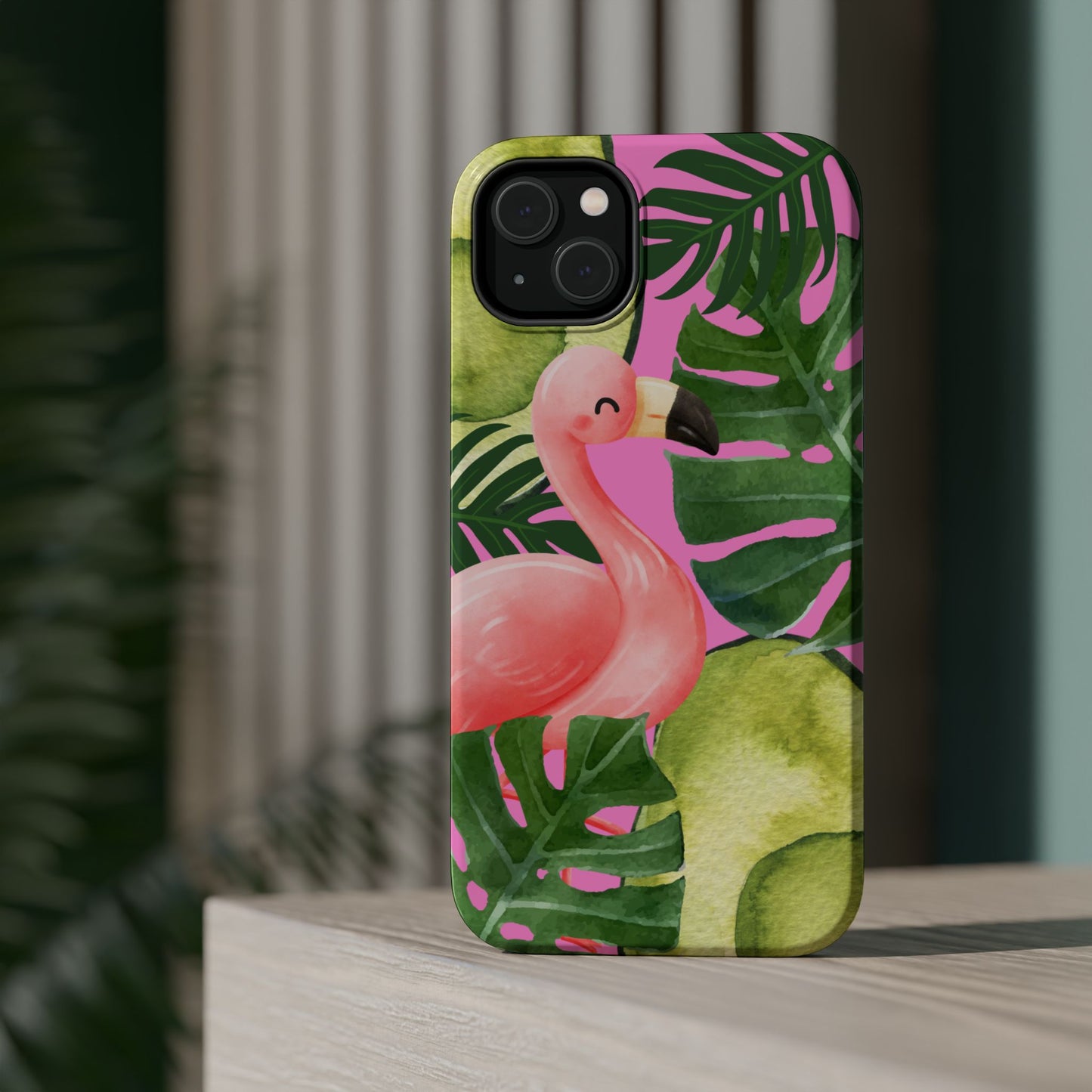 Tropical Flamingo, Cute, Summer Vibes MAGNETIC Tough Phone Case
