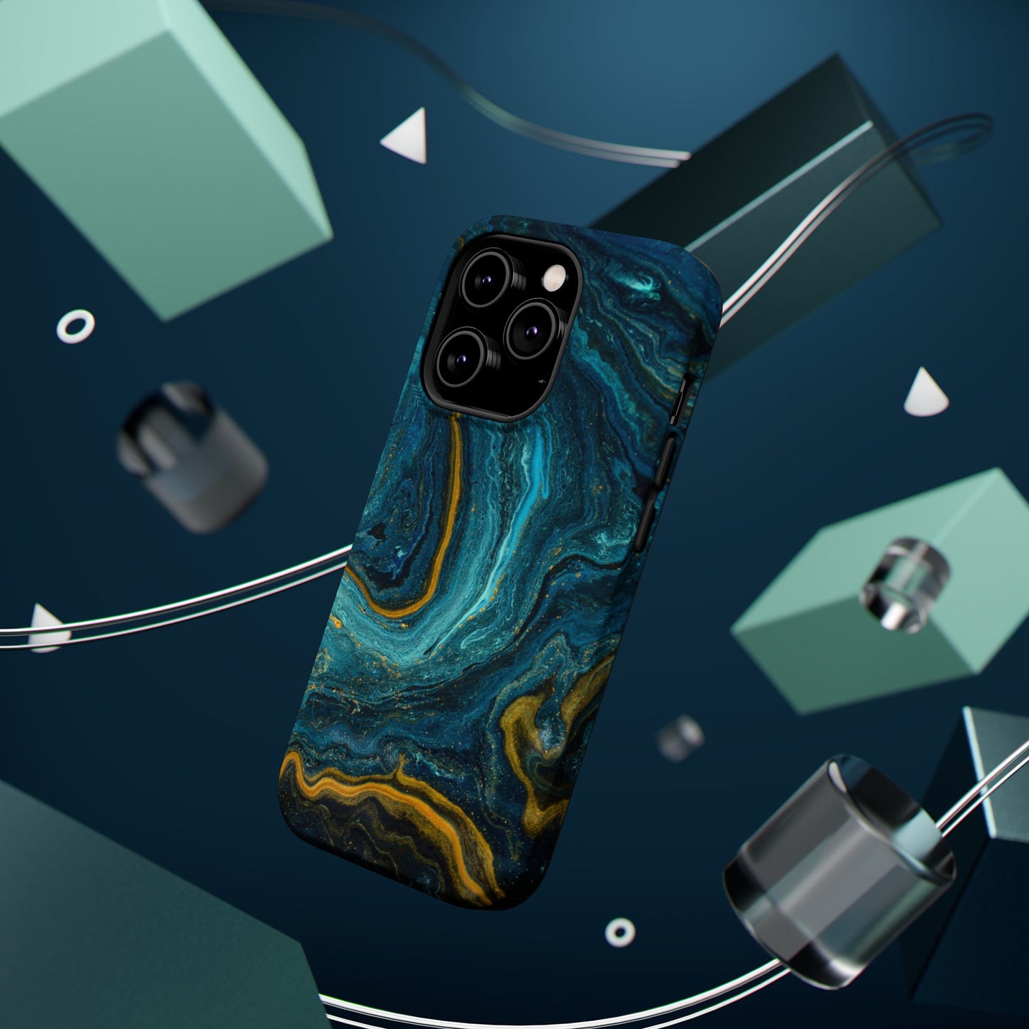 Marble Print MAGNETIC, Unique Tough Phone Case