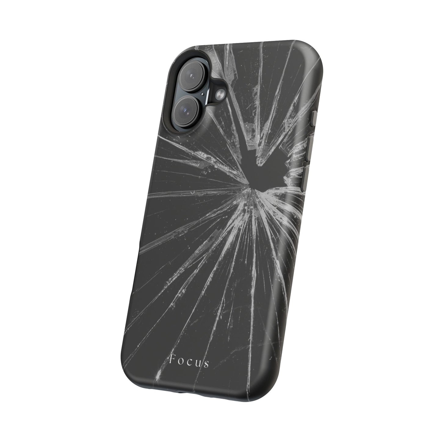Durable Magnetic FOCUS Broken Glass Stylish Tough Case