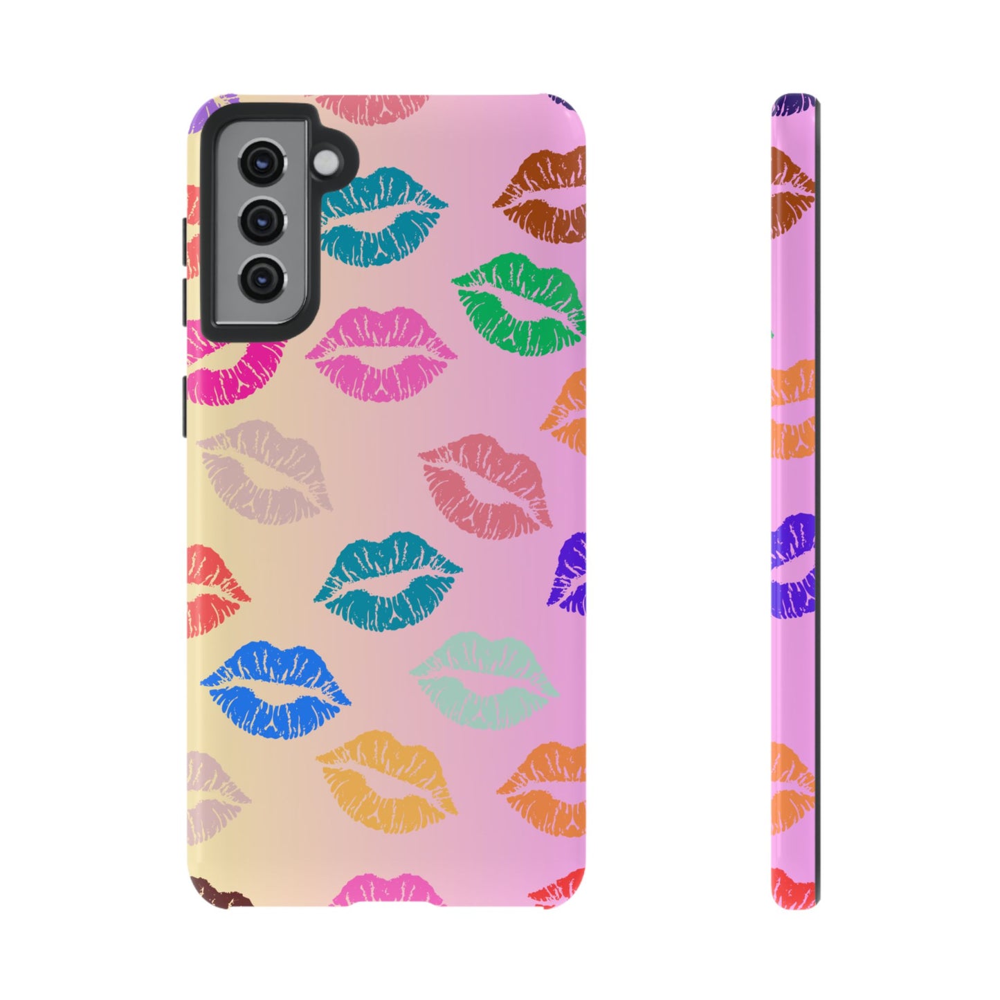 Kiss Print Tough Phone Cases Cute, Durable for Samsung