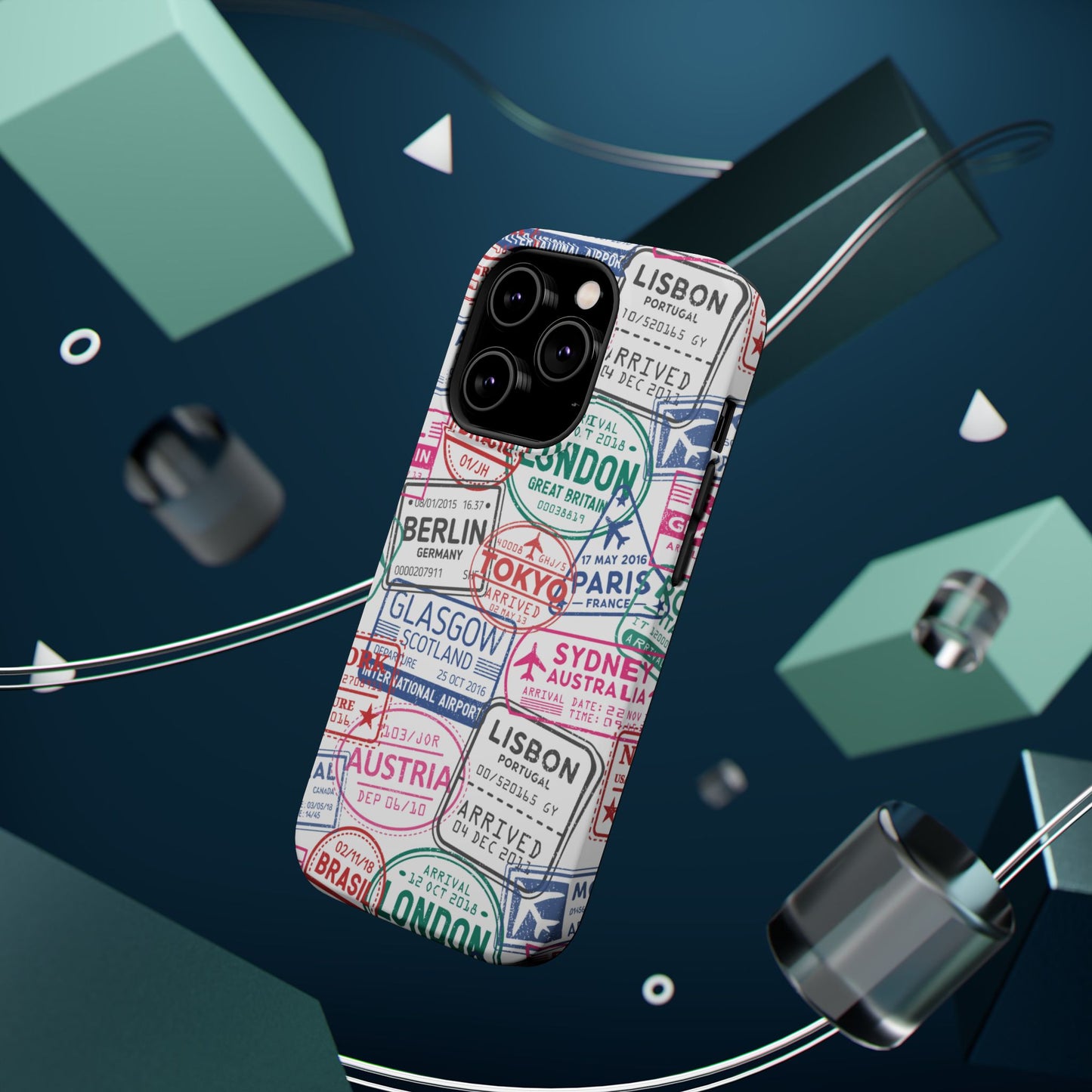Travel-Inspired, Passport, Travelers, Adventure Stamp, Unique MAGNETIC Phone Case