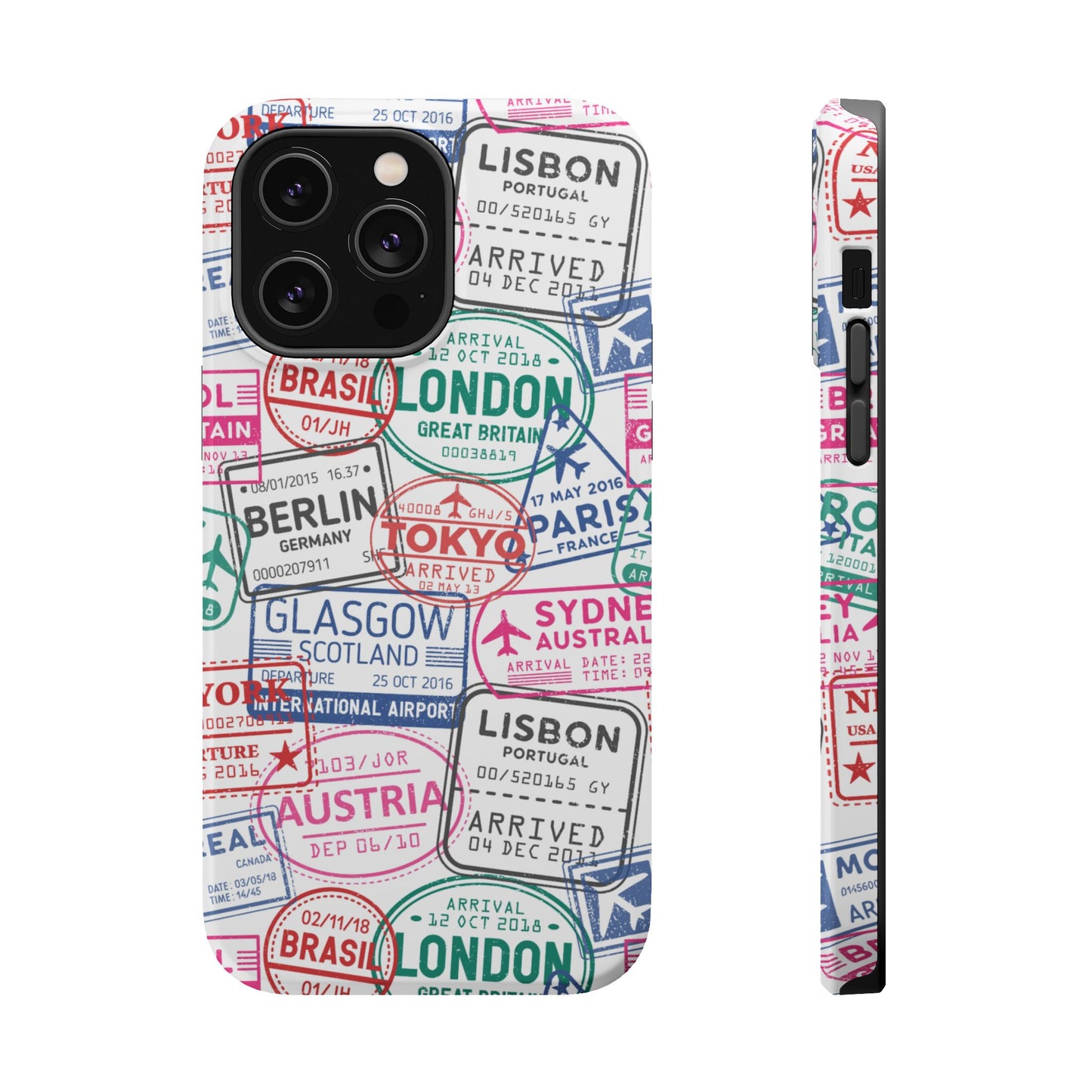 Travel-Inspired, Passport, Travelers, Adventure Stamp, Unique MAGNETIC Phone Case