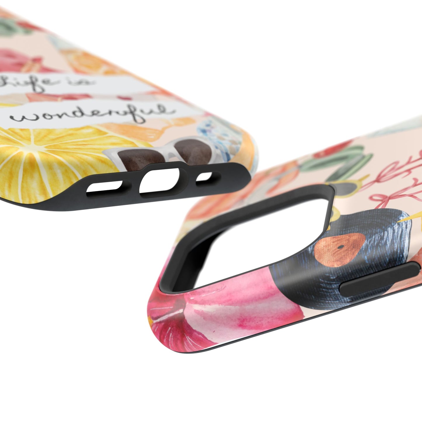 Life is Wonderful, Stylish Phone Cover, Cute Phone Accessory, Gift for Her, Summer Vibe Phone Case
