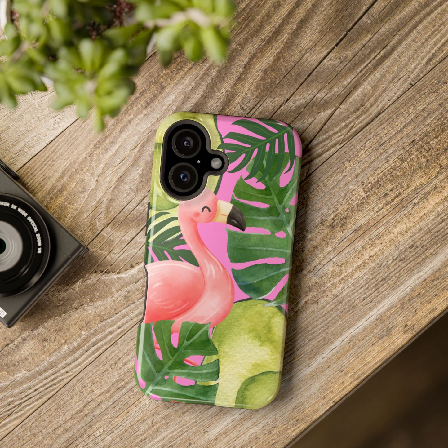 Tropical Flamingo, Cute, Summer Vibes MAGNETIC Tough Phone Case