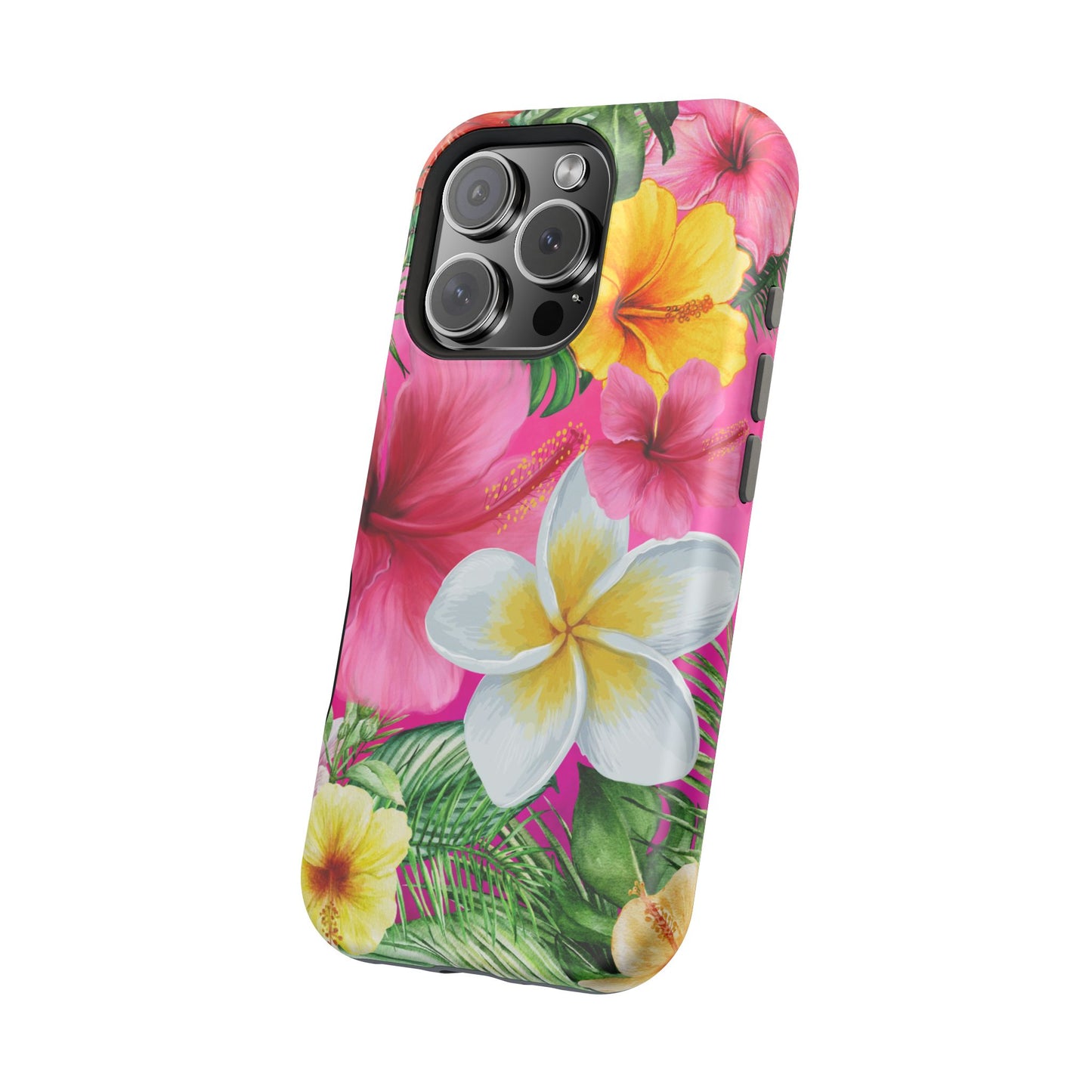 Tropical Floral MAGNETIC Phone Case - Tough, Durable, Chic Protection, Summer Vibes, Gift for Her