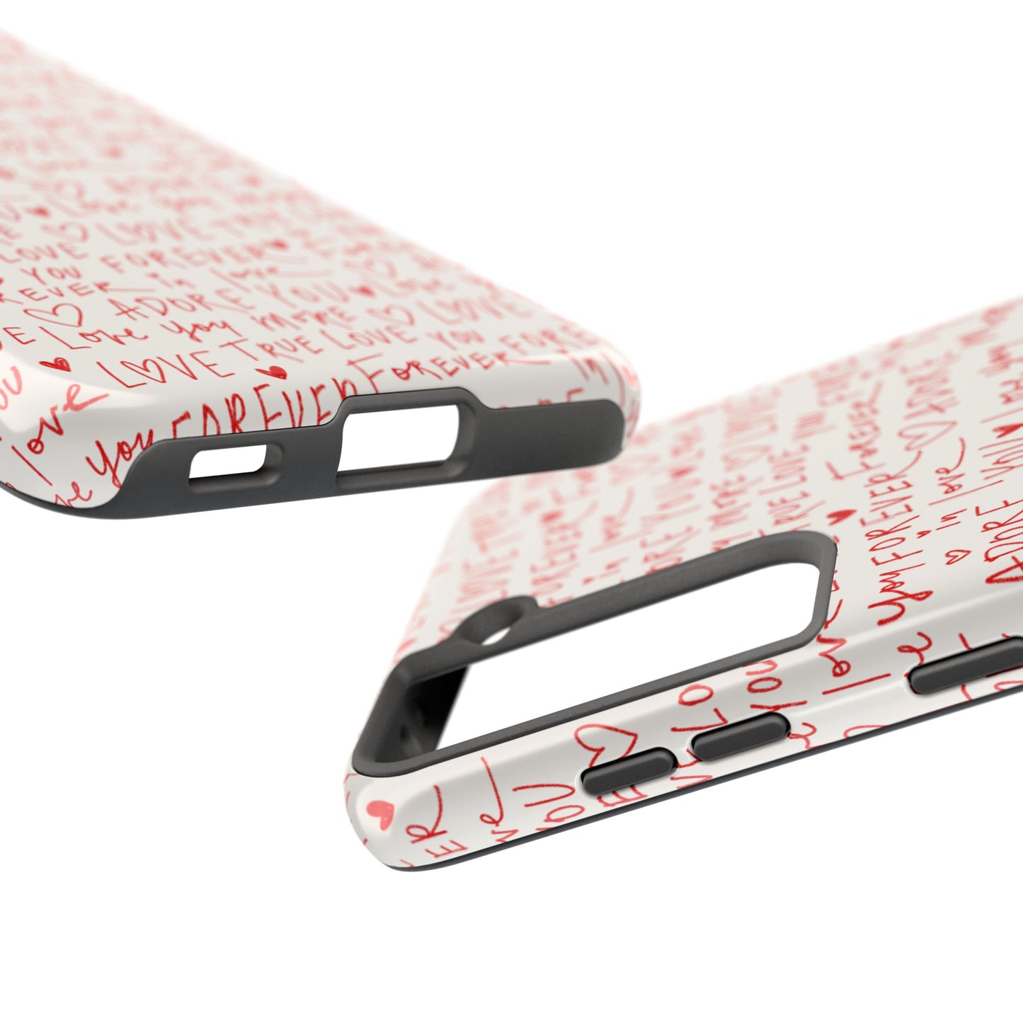 Love Hearts Tough Case for iPhone, Cute Heart Design, Adore You Case, True Love Protection