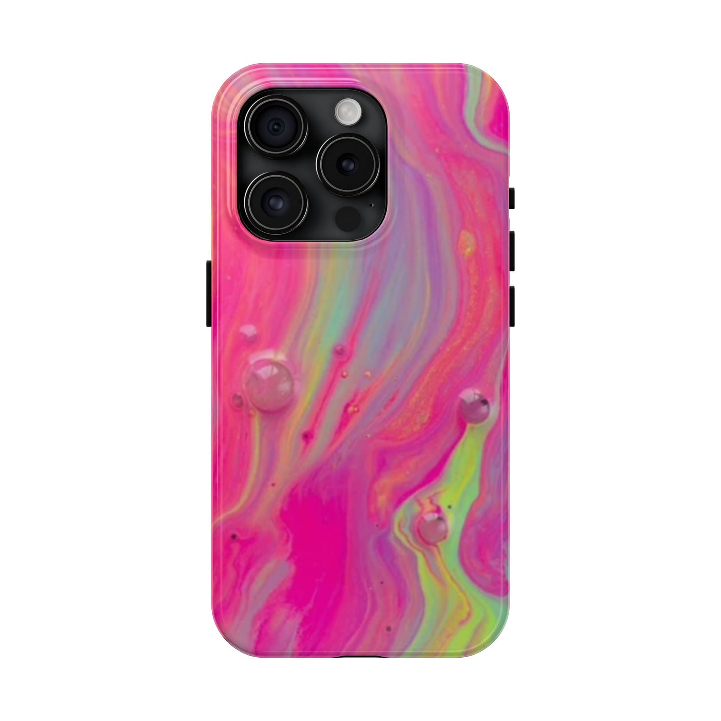 Colorful Swirl Futuristic Tough Phone Case, Stylish Durable Cover for Iphone