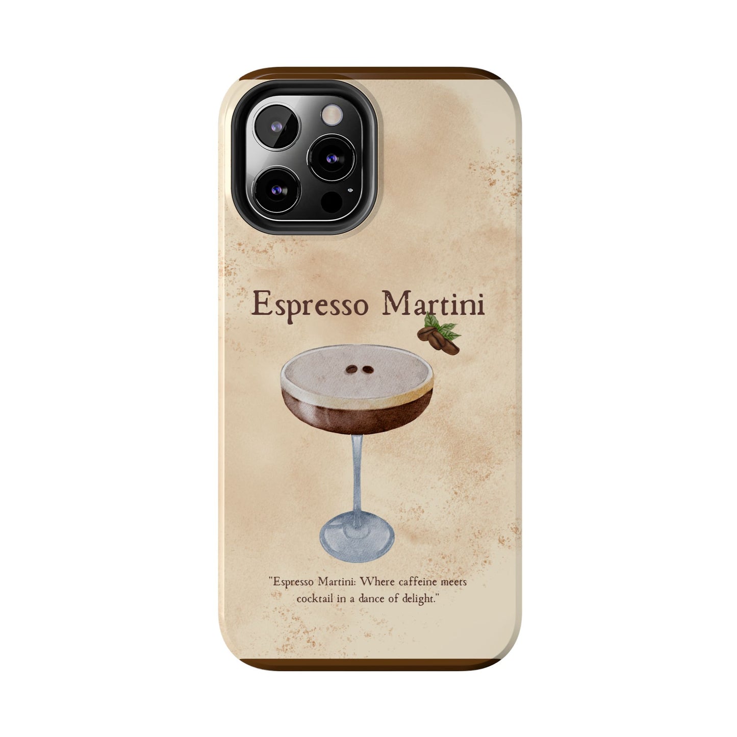 Espresso Martini Tough Phone Cases | Stylish Drink Design | Unique Gift for Cocktail Lovers | Perfect for Any Occasion