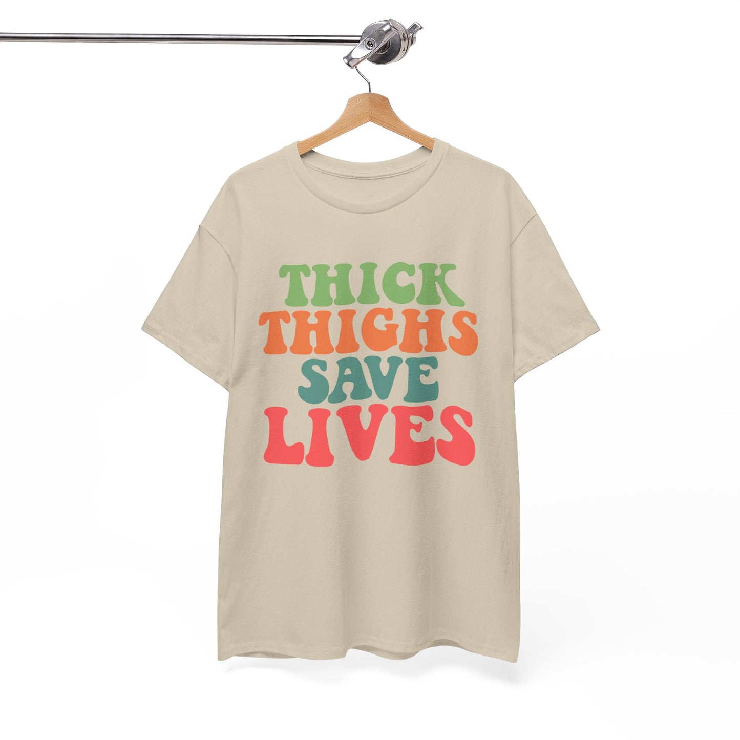 Thick Thighs Save Lives Unisex Heavy Cotton Tee