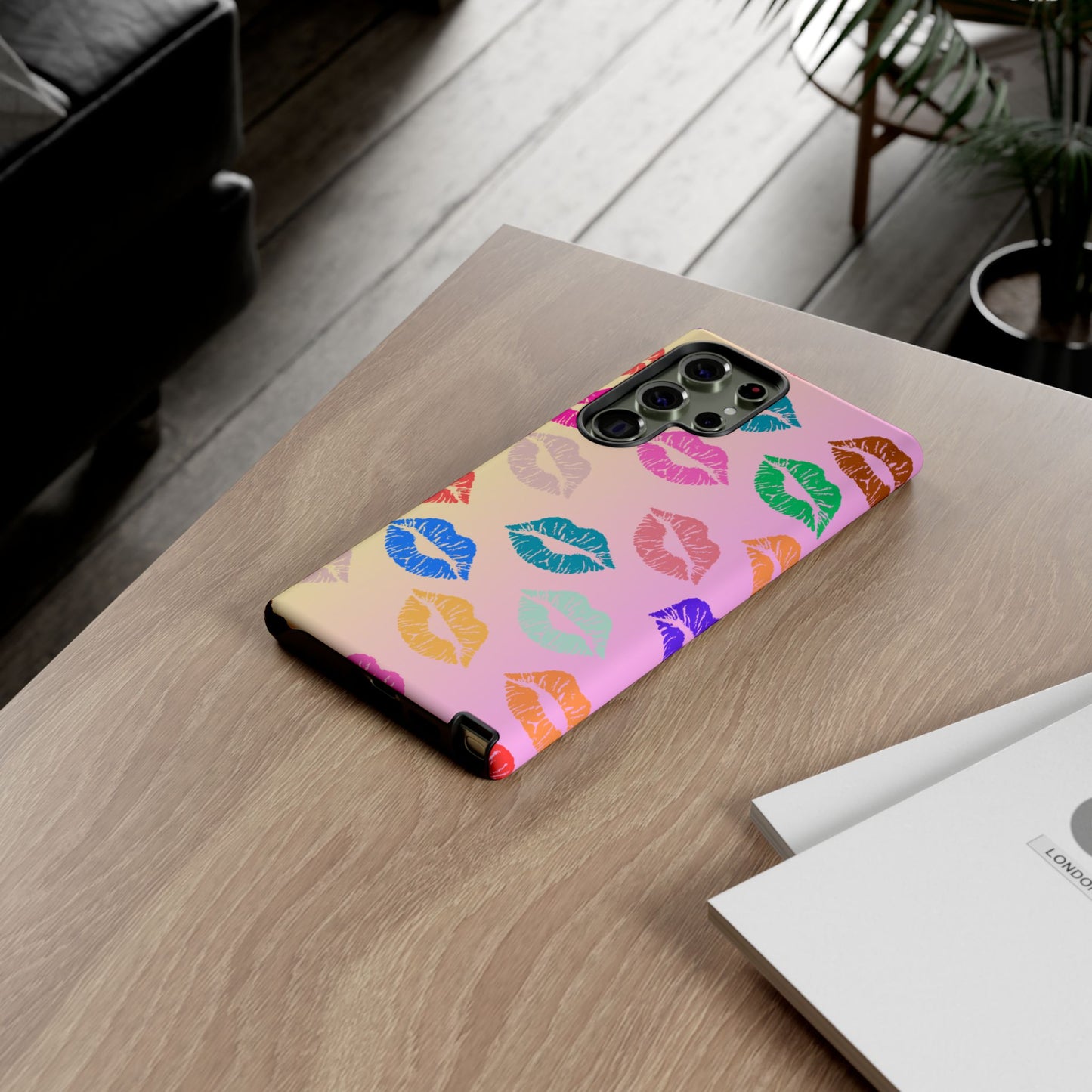 Kiss Print Tough Phone Cases Cute, Durable for Samsung