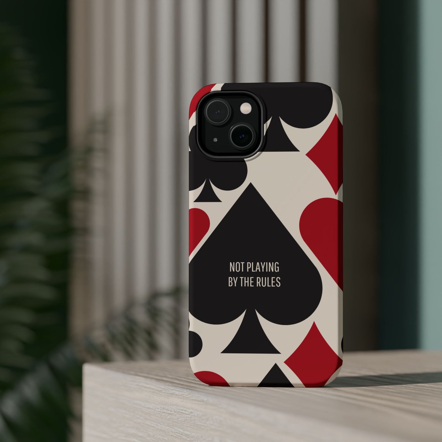 Bold Playing Card Tough Phone Case - Not Playing by the Rules for Iphone