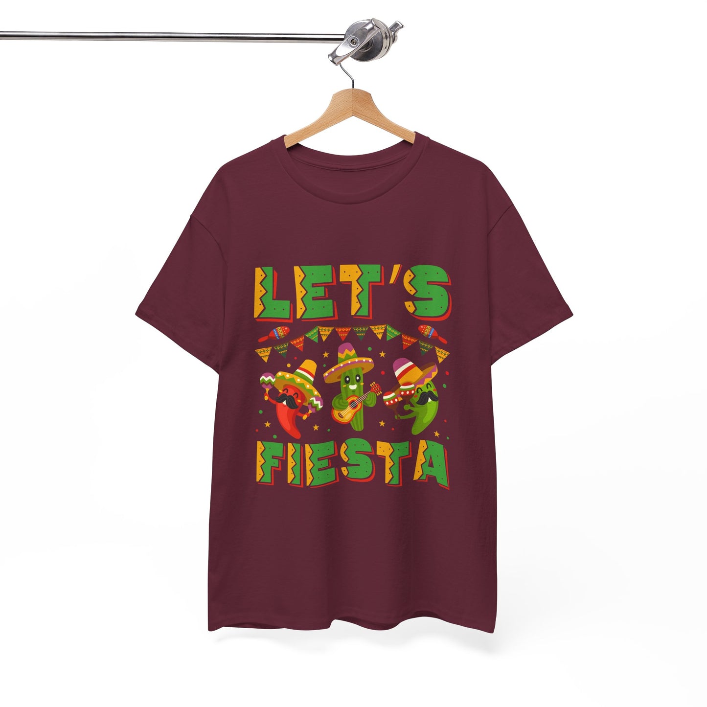 Let's Fiesta Unisex Heavy Cotton Tee - Fun Party Shirt for Celebrations