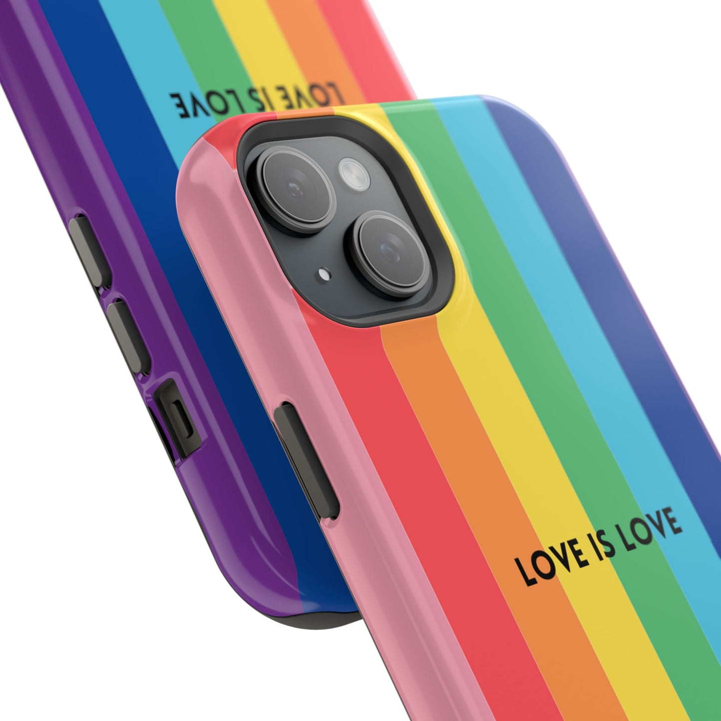 lOVE IS LOVE- Rainbow, LGBTQ+ Pride MAGNETIC Phone Case