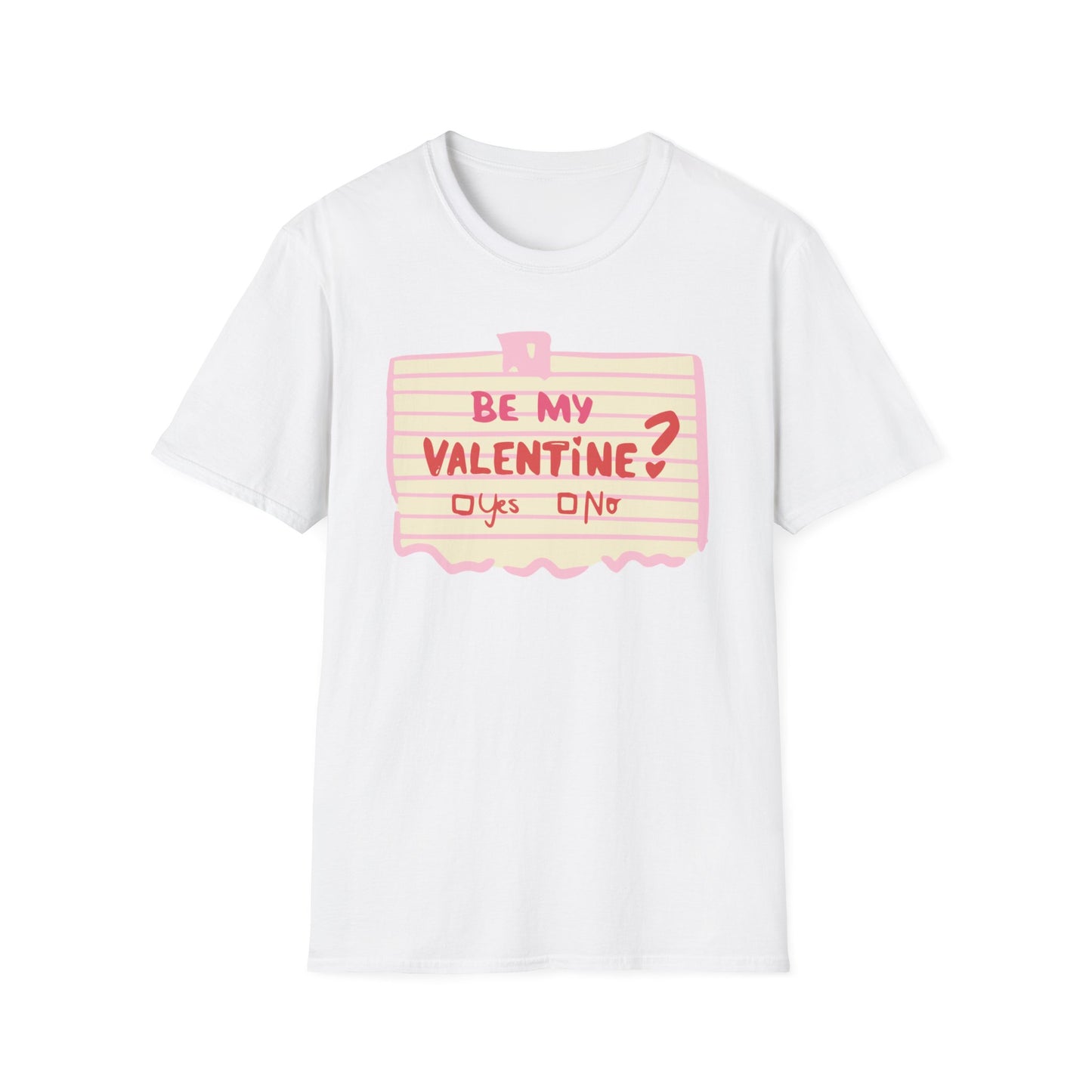 Couples Heart Graphic Unisex Softstyle T-Shirt - 'Yes or No' Design
