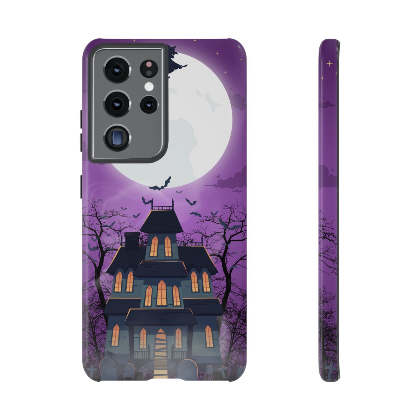Halloween Haunted, Spooky House, Witchy Vibe Phone Case for Samsung