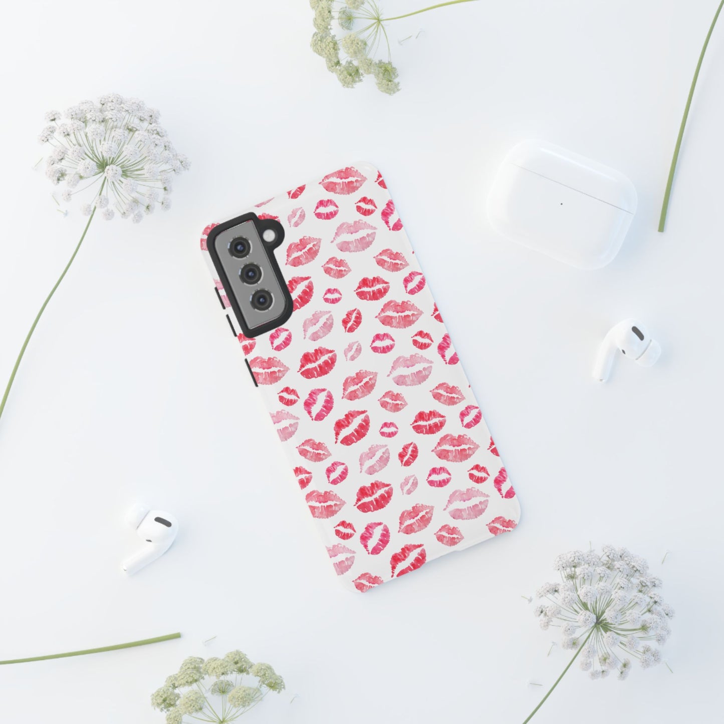Kiss Pattern Tough Phone Cases, Cute, Unique for Samsung