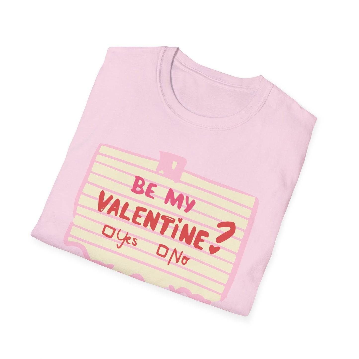 Couples Heart Graphic Unisex Softstyle T-Shirt - 'Yes or No' Design