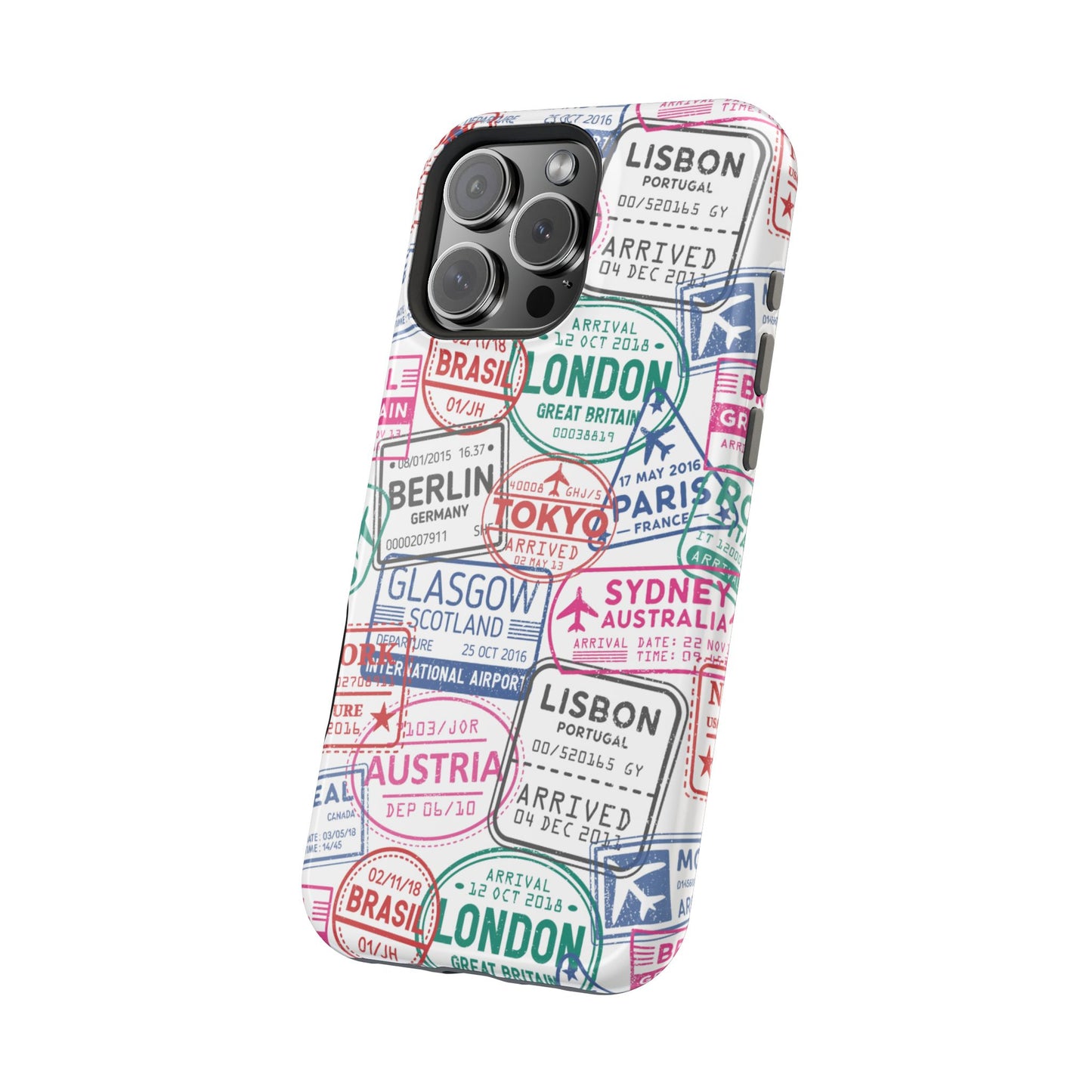 Travel-Inspired, Passport, Travelers, Adventure Stamp, Unique MAGNETIC Phone Case