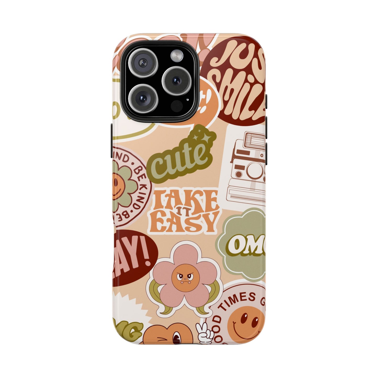 Vibrant, Positive Affirmation Sticker Phone Cases, Cute for Teens, Fun Ideas, Everyday Use