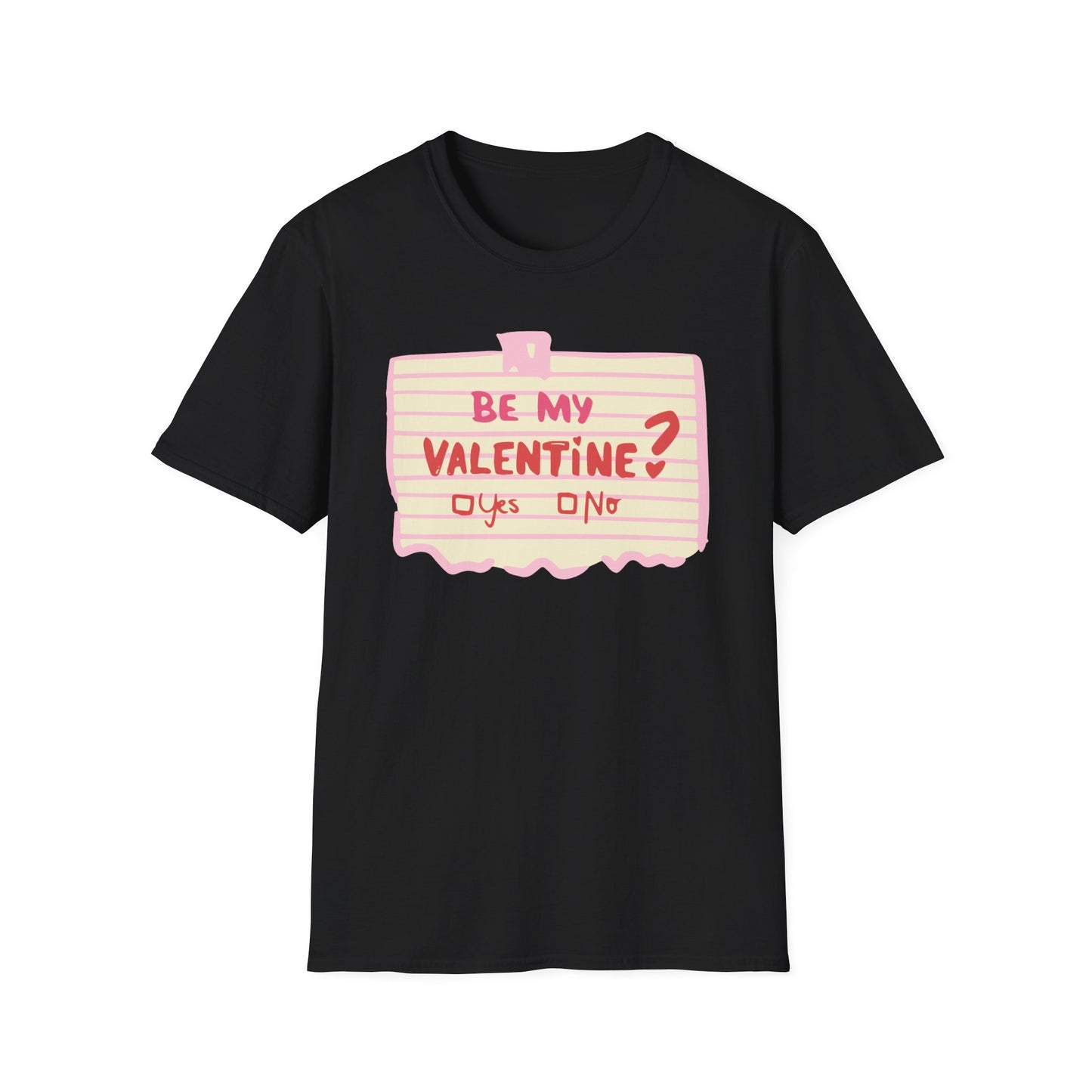 Couples Heart Graphic Unisex Softstyle T-Shirt - 'Yes or No' Design