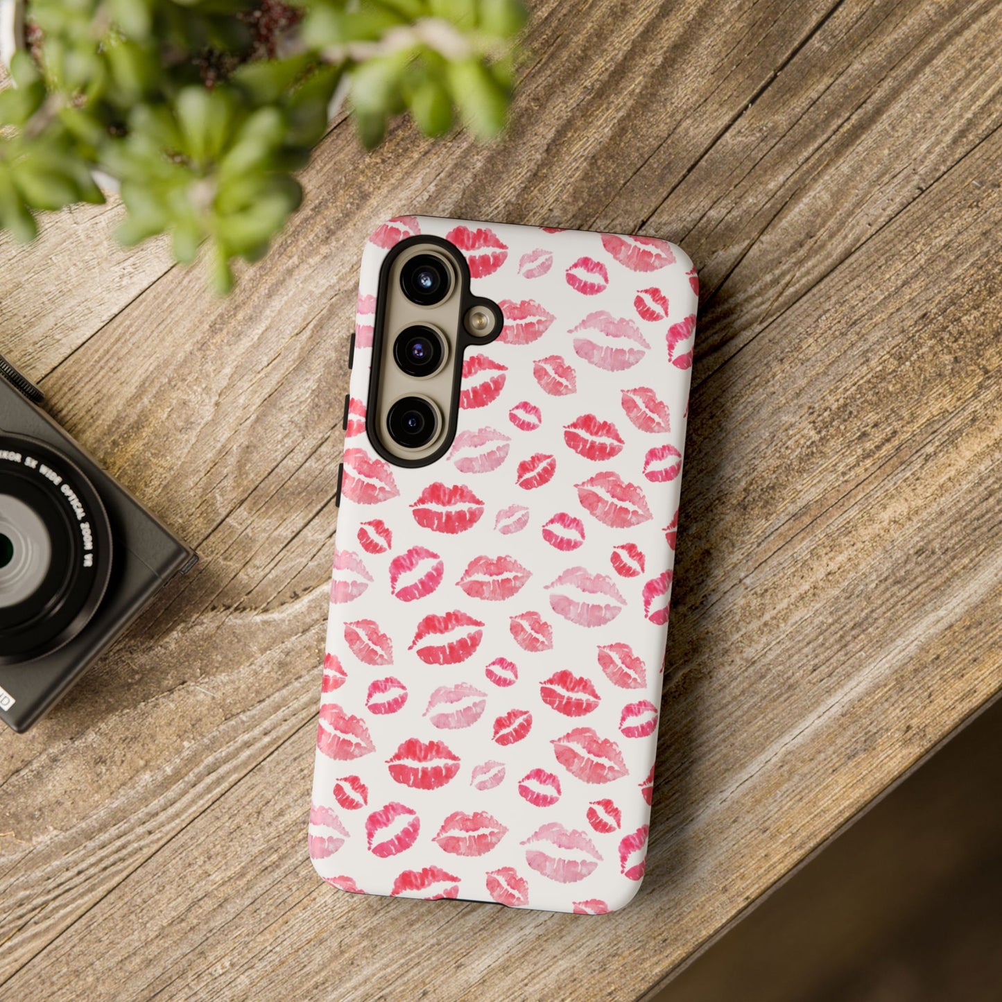 Kiss Pattern Tough Phone Cases, Cute, Unique for Samsung