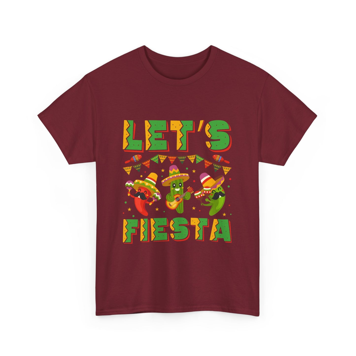 Let's Fiesta Unisex Heavy Cotton Tee - Fun Party Shirt for Celebrations