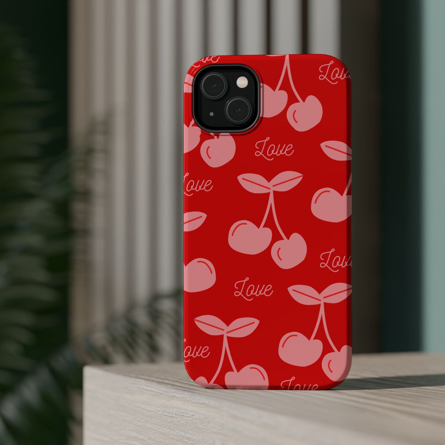 Cherry Love MAGNETIC Tough Cases, Cute Protection, Gift for Her, Valentine's Day