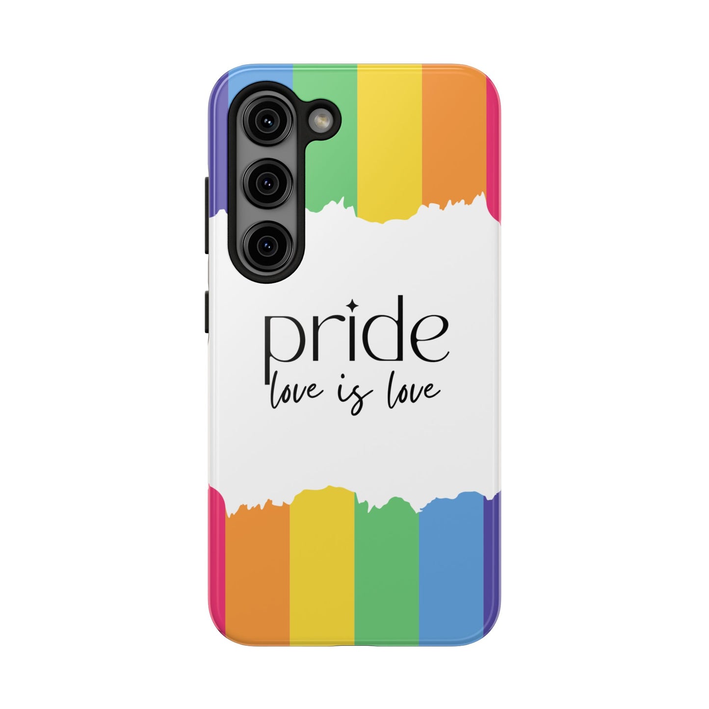 Pride - Love is Love, LGBTQ+, Rainbow Tough Phone Case