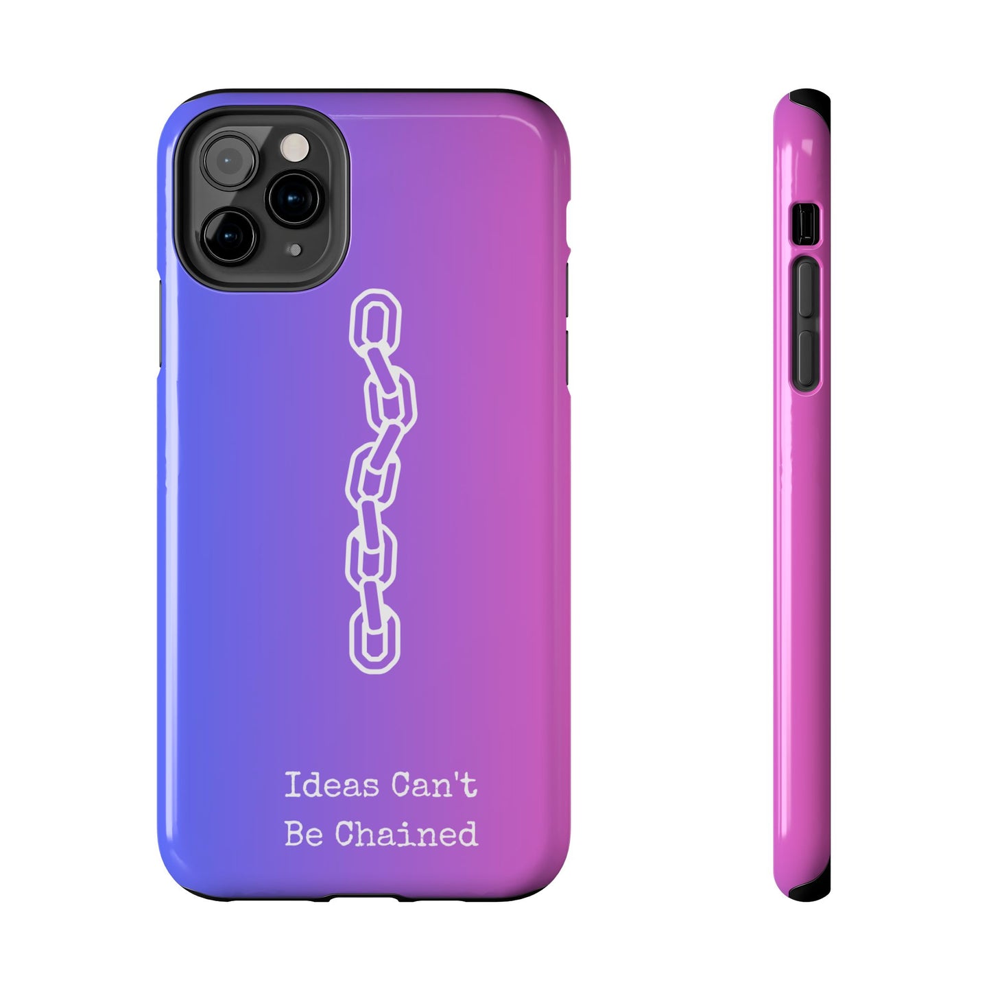 Inspirational, Motivational - Ideas Can't Be Chained Phone Cases
