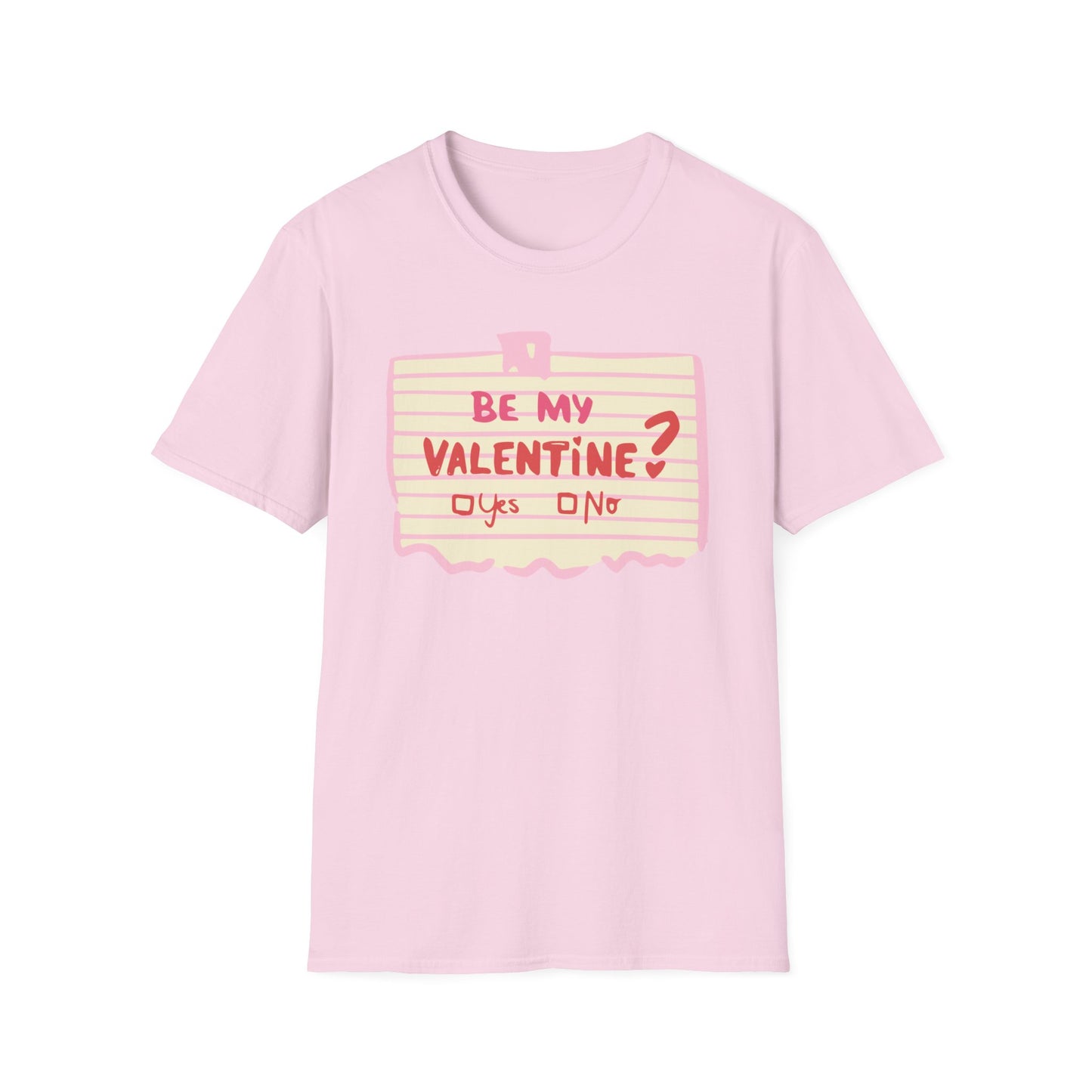 Couples Heart Graphic Unisex Softstyle T-Shirt - 'Yes or No' Design