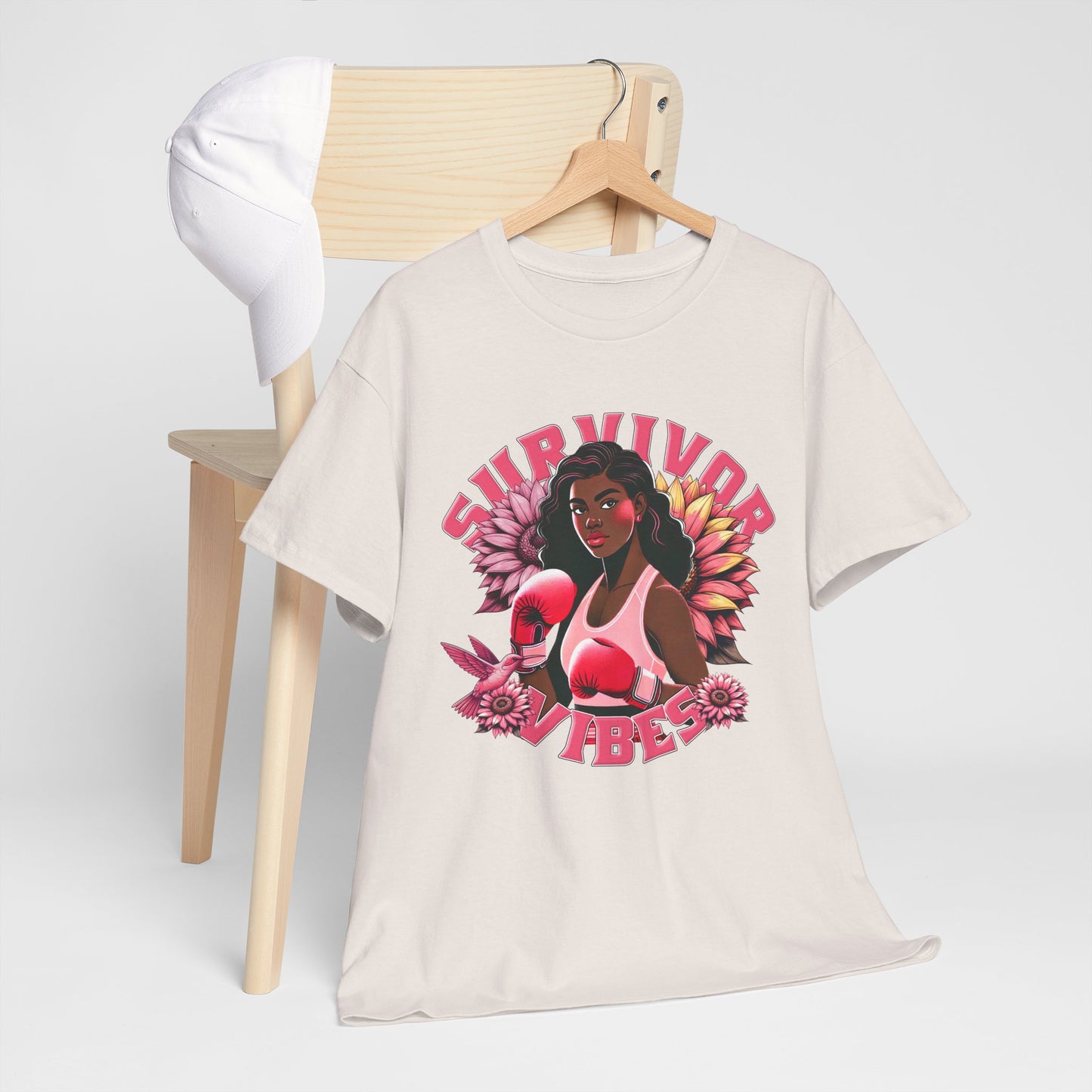Survivor Vibes Unisex Tee - Empowering Breast Cancer T-Shirt