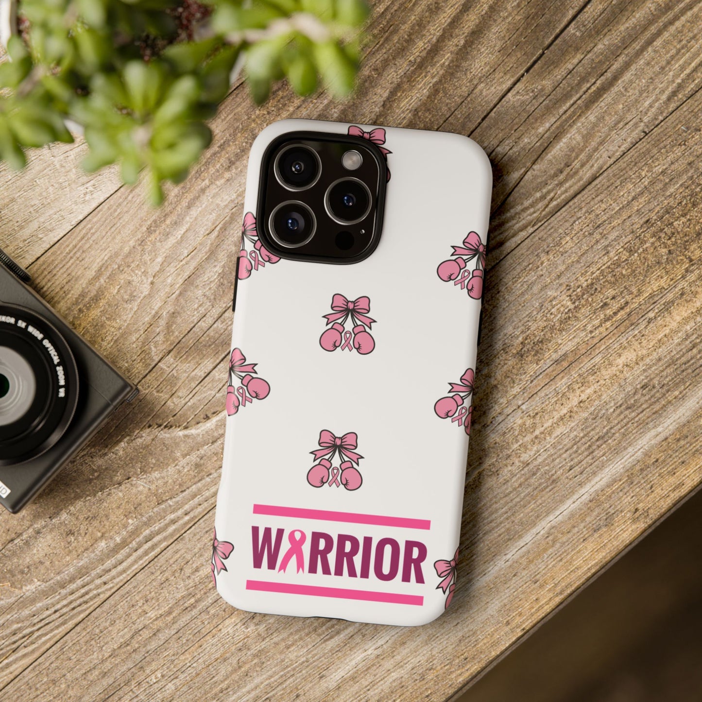Phone Case - Pink Warrior Cancer Awareness Gift for Breast Cancer Survivor for Iphone