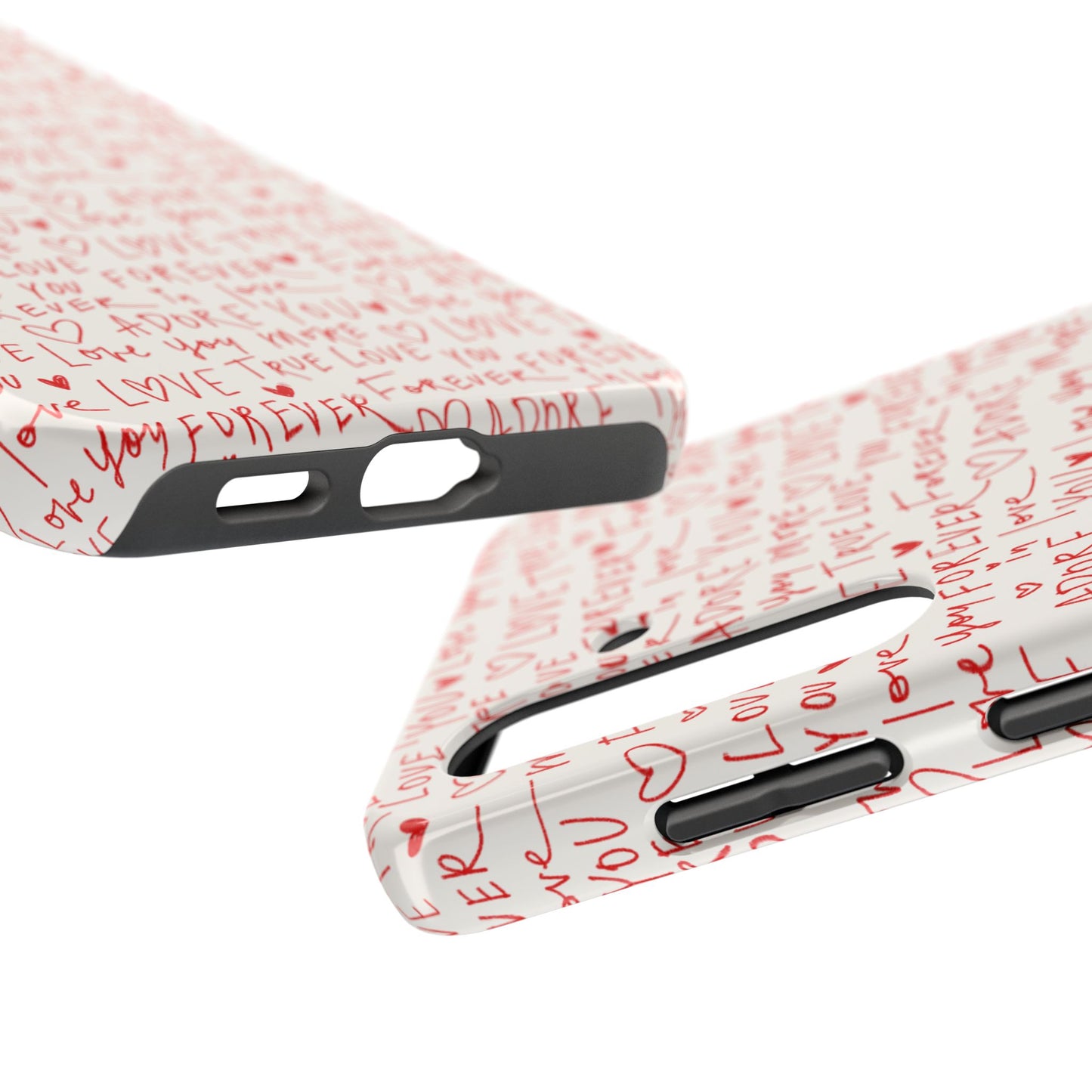 Love Hearts Tough Case for iPhone, Cute Heart Design, Adore You Case, True Love Protection