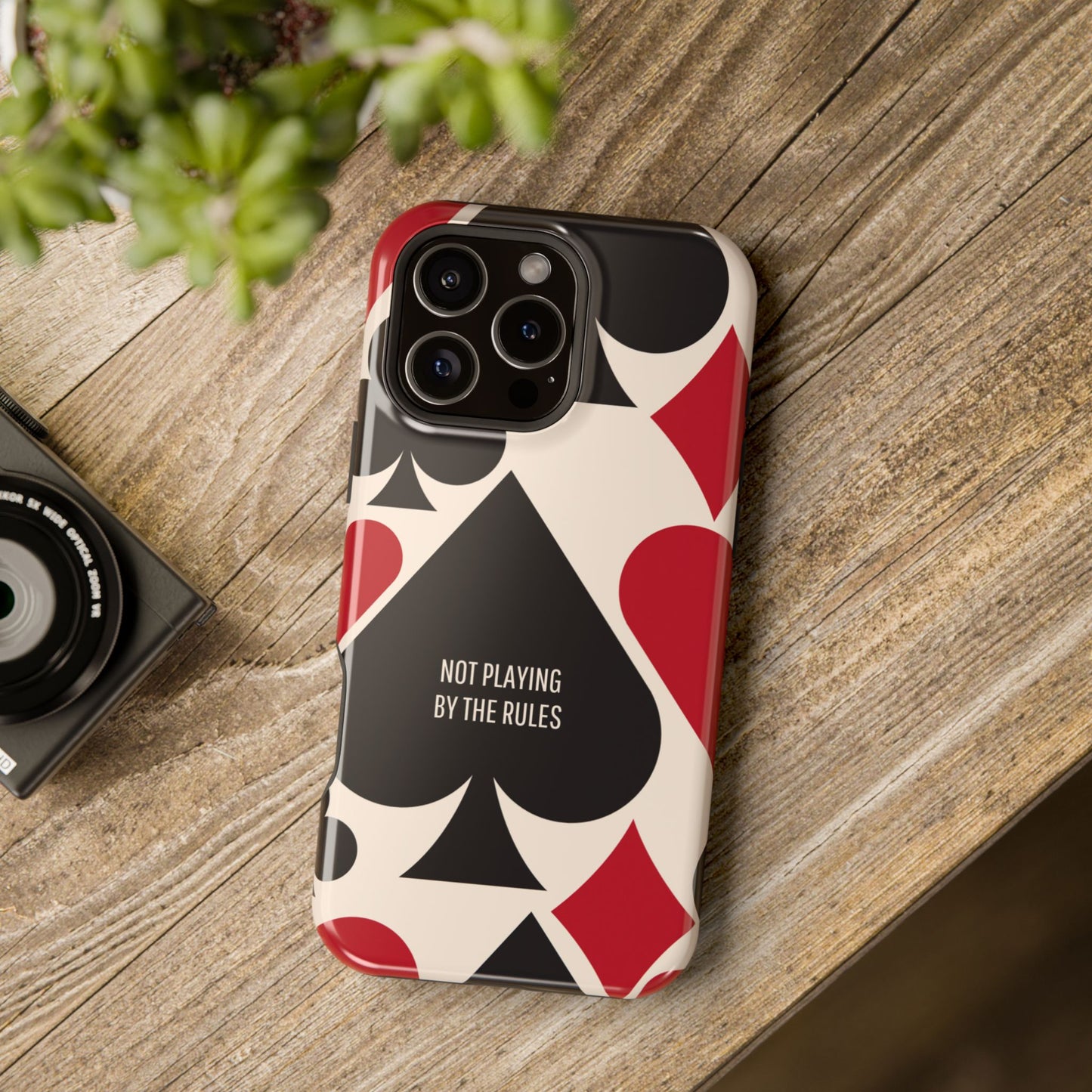 Bold Playing Card Tough Phone Case - Not Playing by the Rules for Iphone
